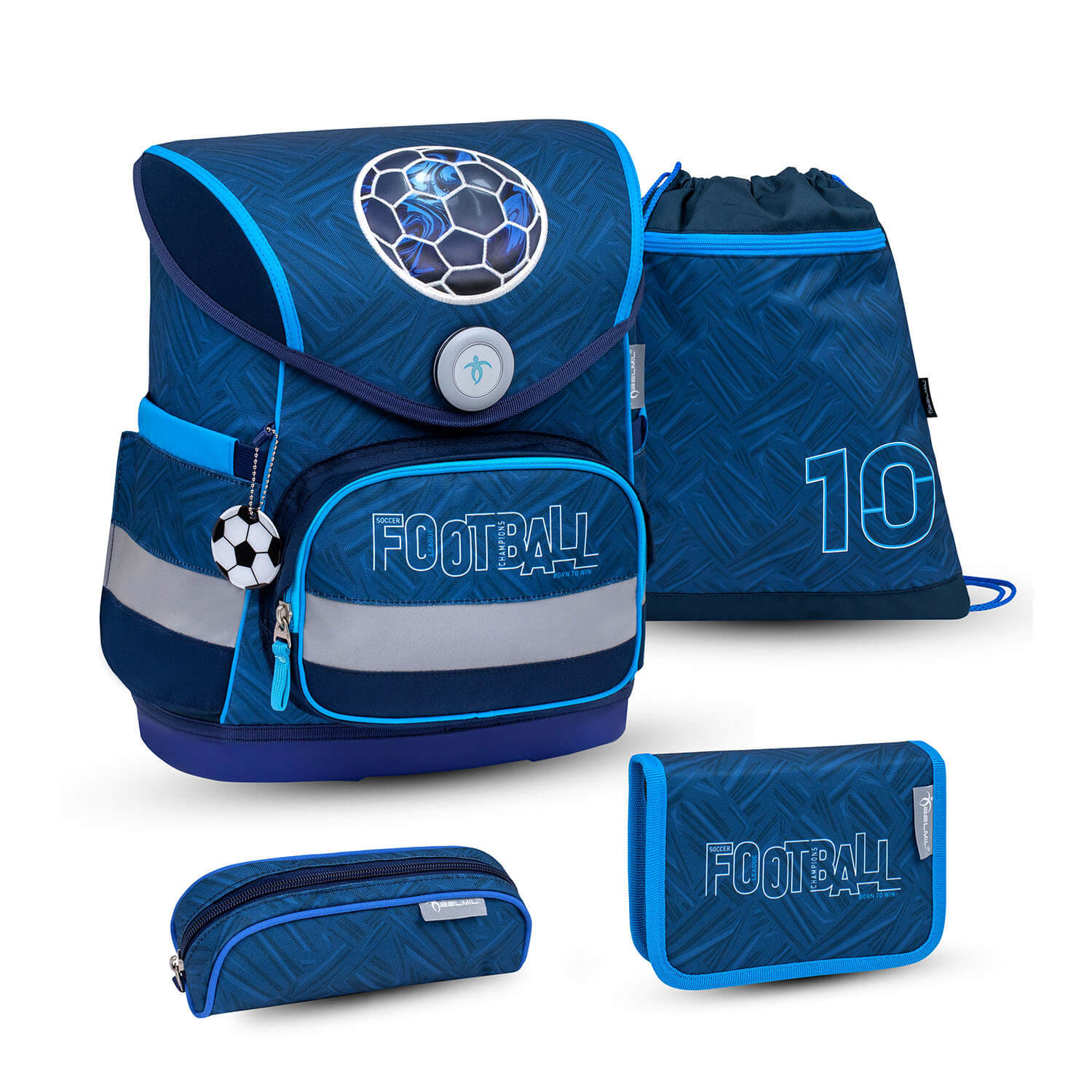 Compact Football Champions Schulranzen Set 4 tlg.