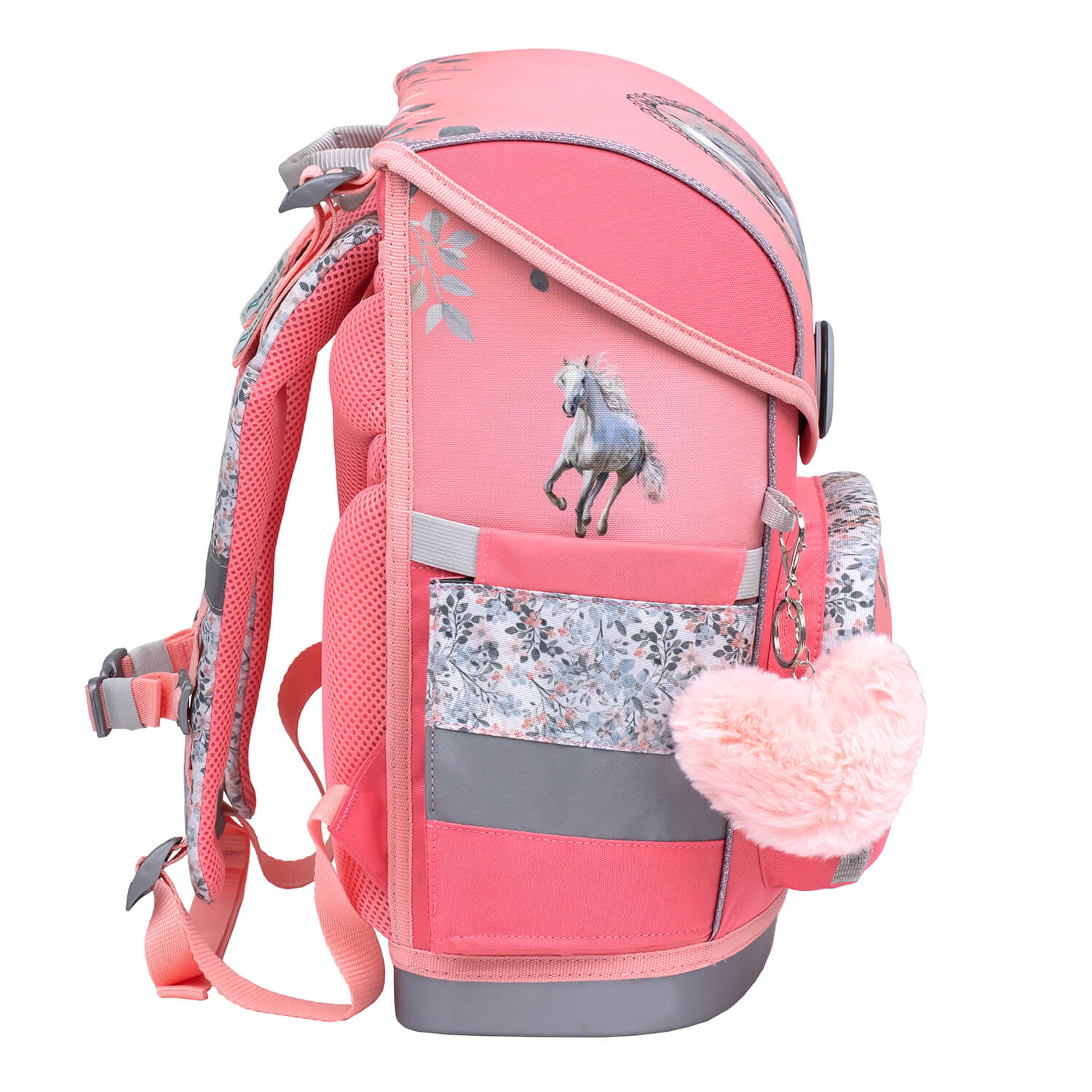 Compact Horse Snowflake Schulranzen Set 4 tlg.