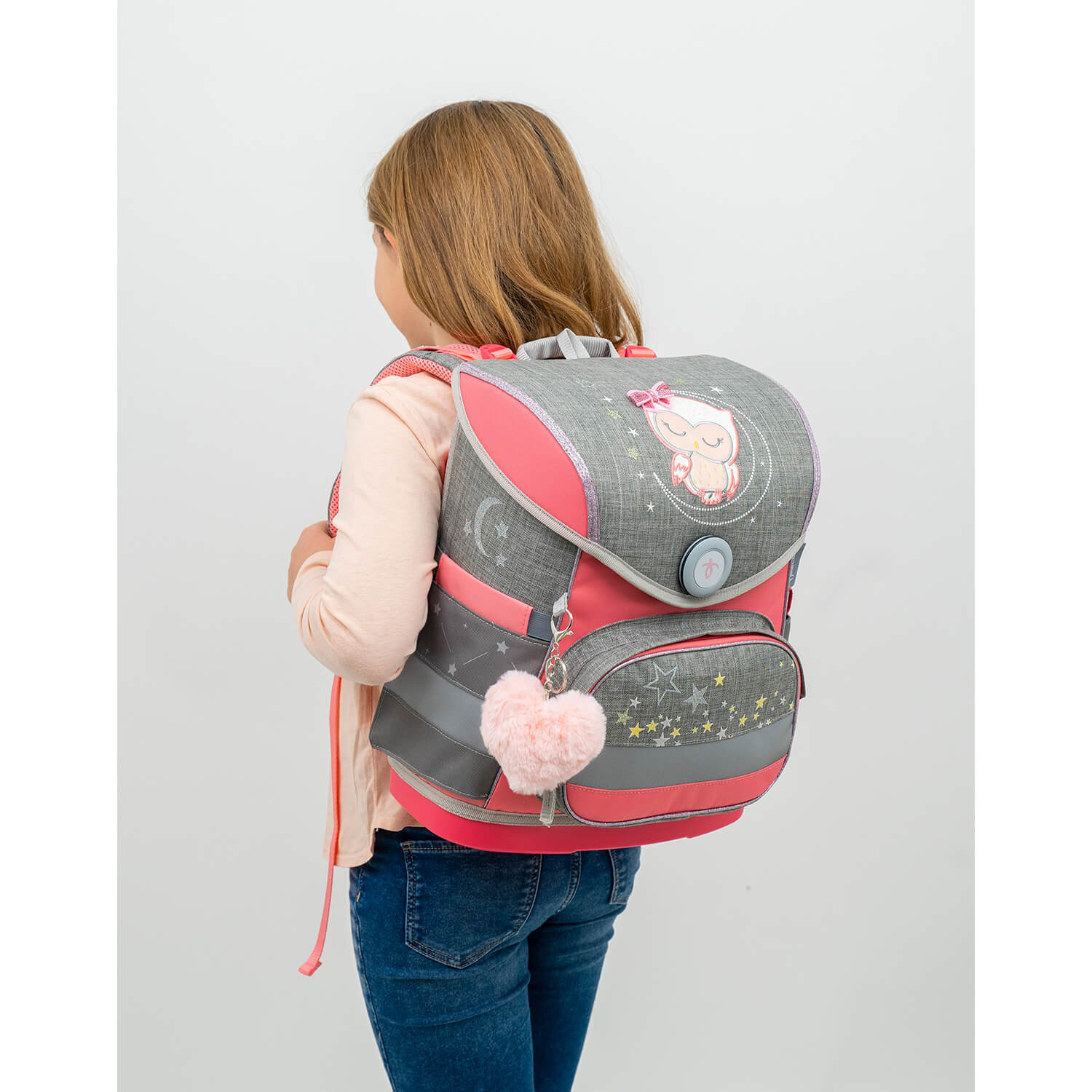 Compact Little Owl Schulranzen Set 4 tlg.