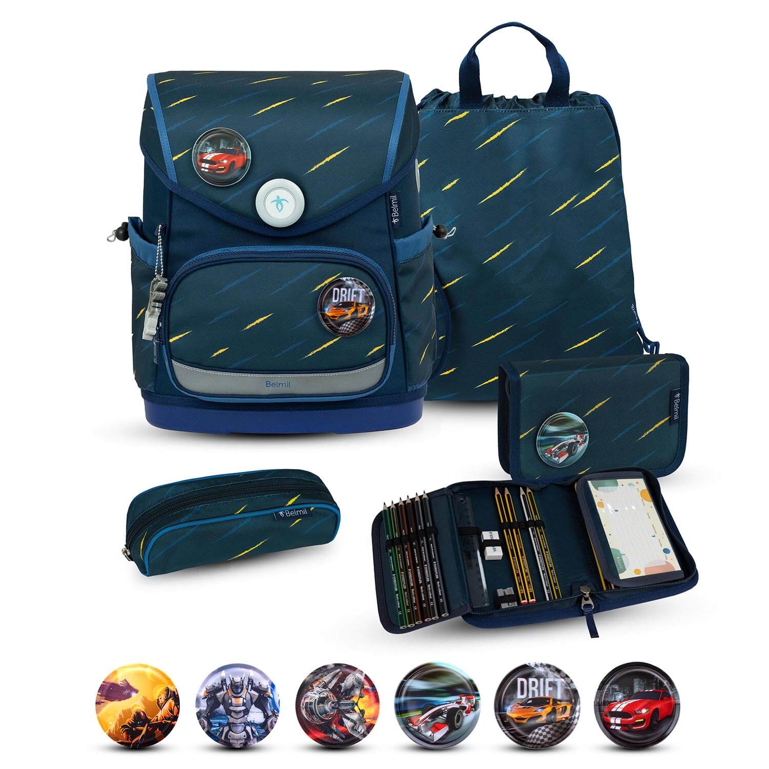 Premium Compact Plus Orion Blue Schulranzen Set 5tlg.