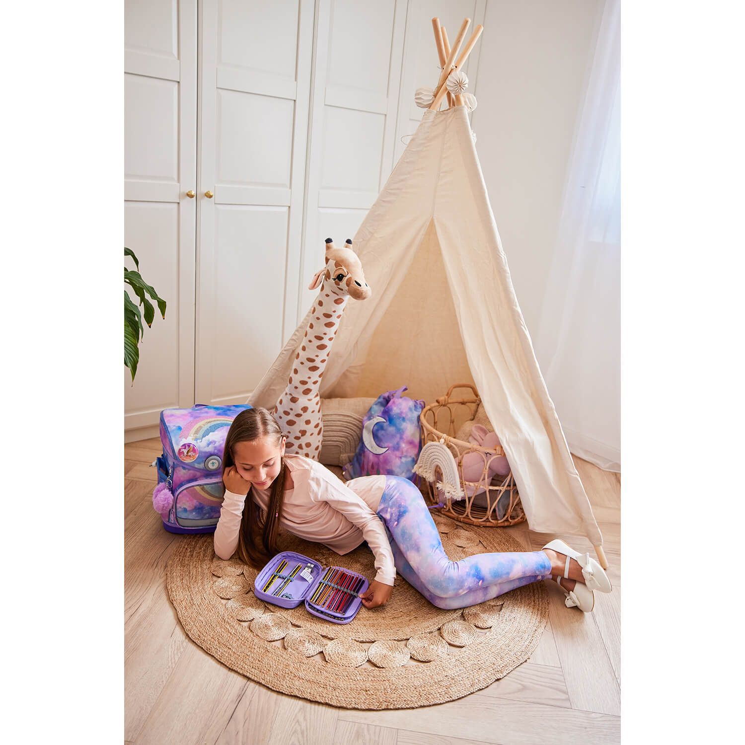 Premium Compact Plus Moonlight Schulranzen Set 5tlg.