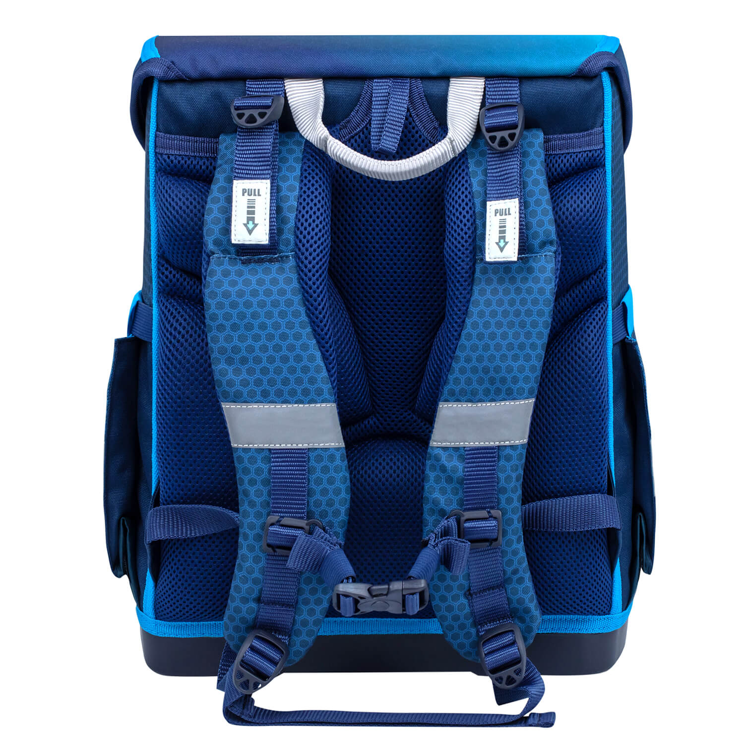 Compact Racing Blue Neon Schulranzen Set 4 tlg.