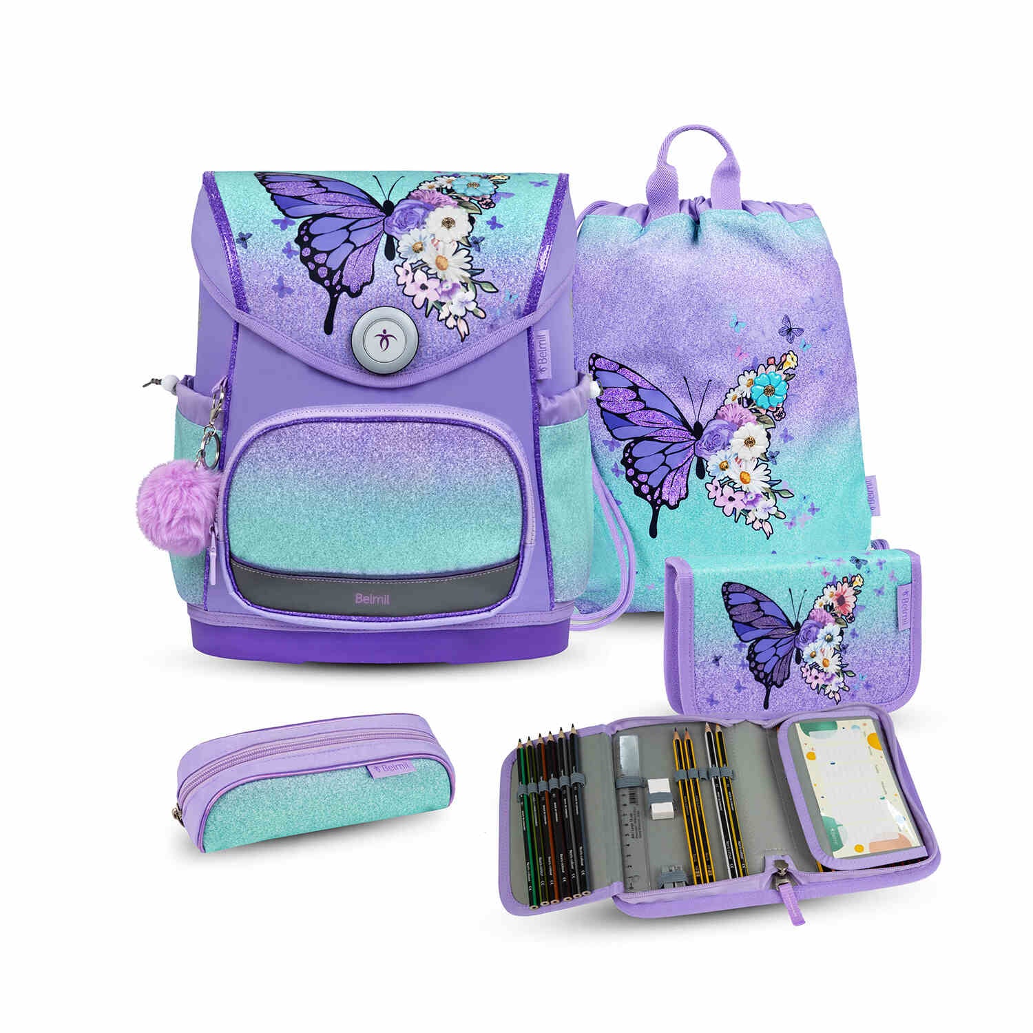 Premium Compact Plus Serenity Schulranzen Set 5tlg.