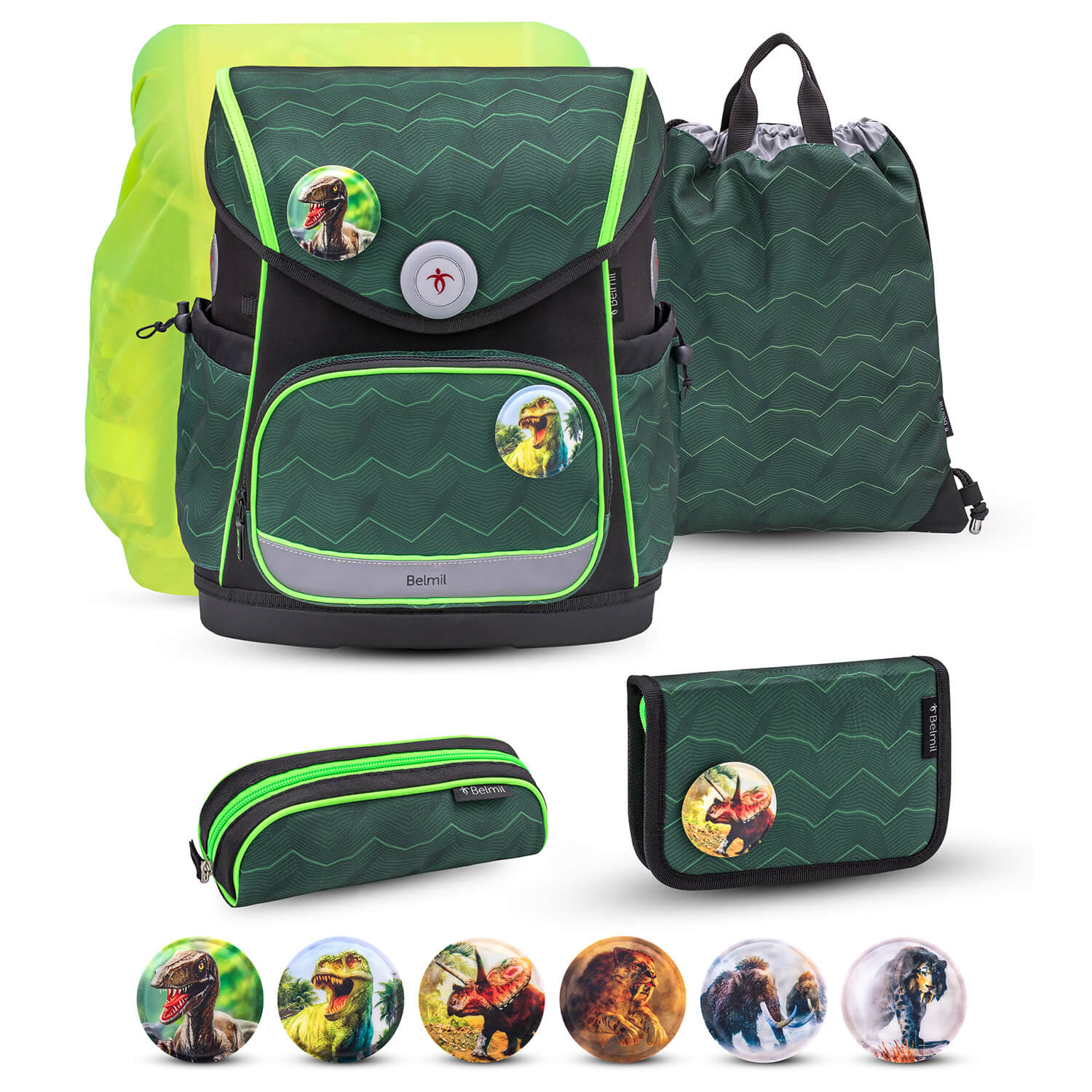 Premium Compact Plus Twist of Lime Schulranzen Set 6tlg.