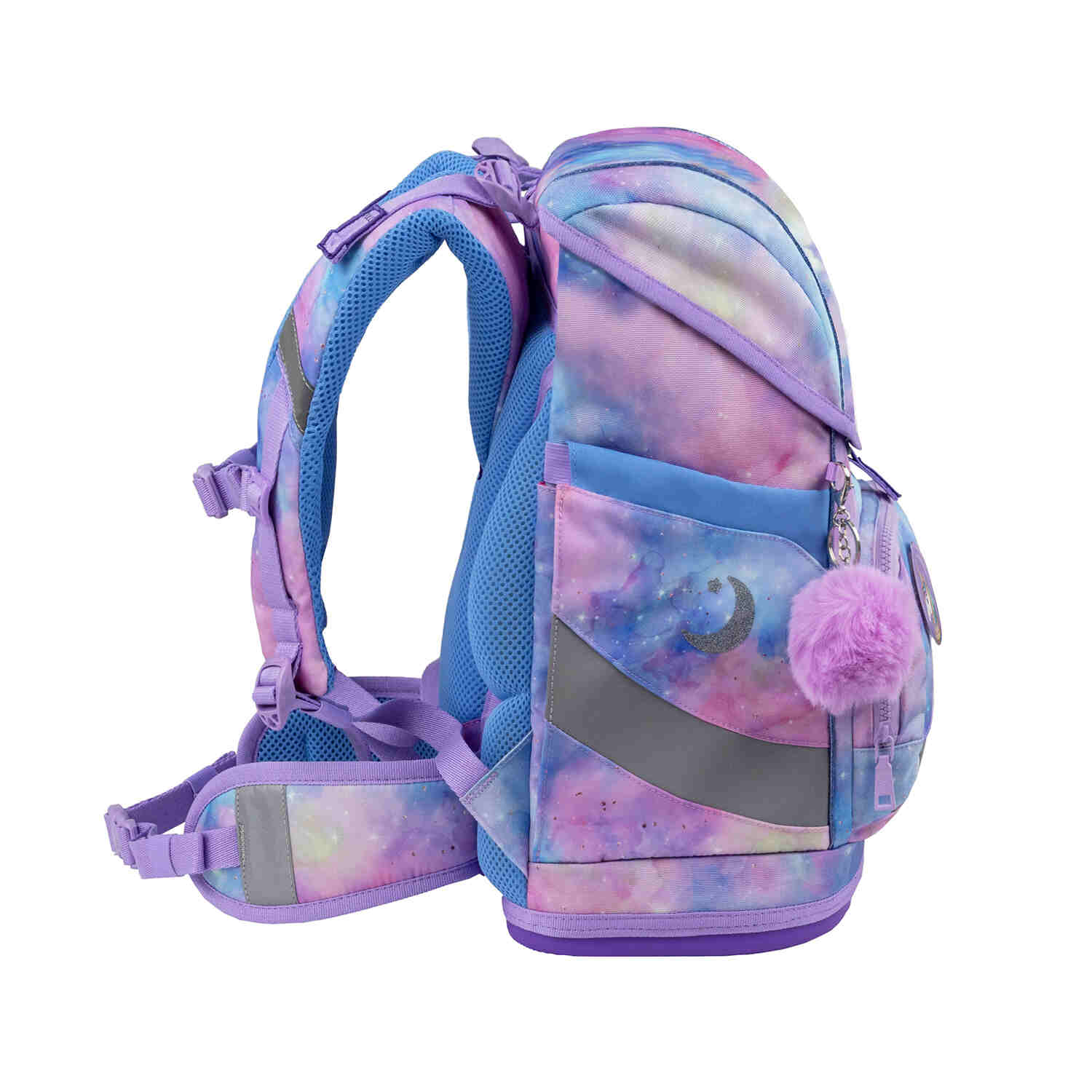 Ergonomic design of the Premium Belmil School Bag Set for Girls – Smarty Plus Moonlight schoolbag set 6 pcs, certified by the German AGR Institute.