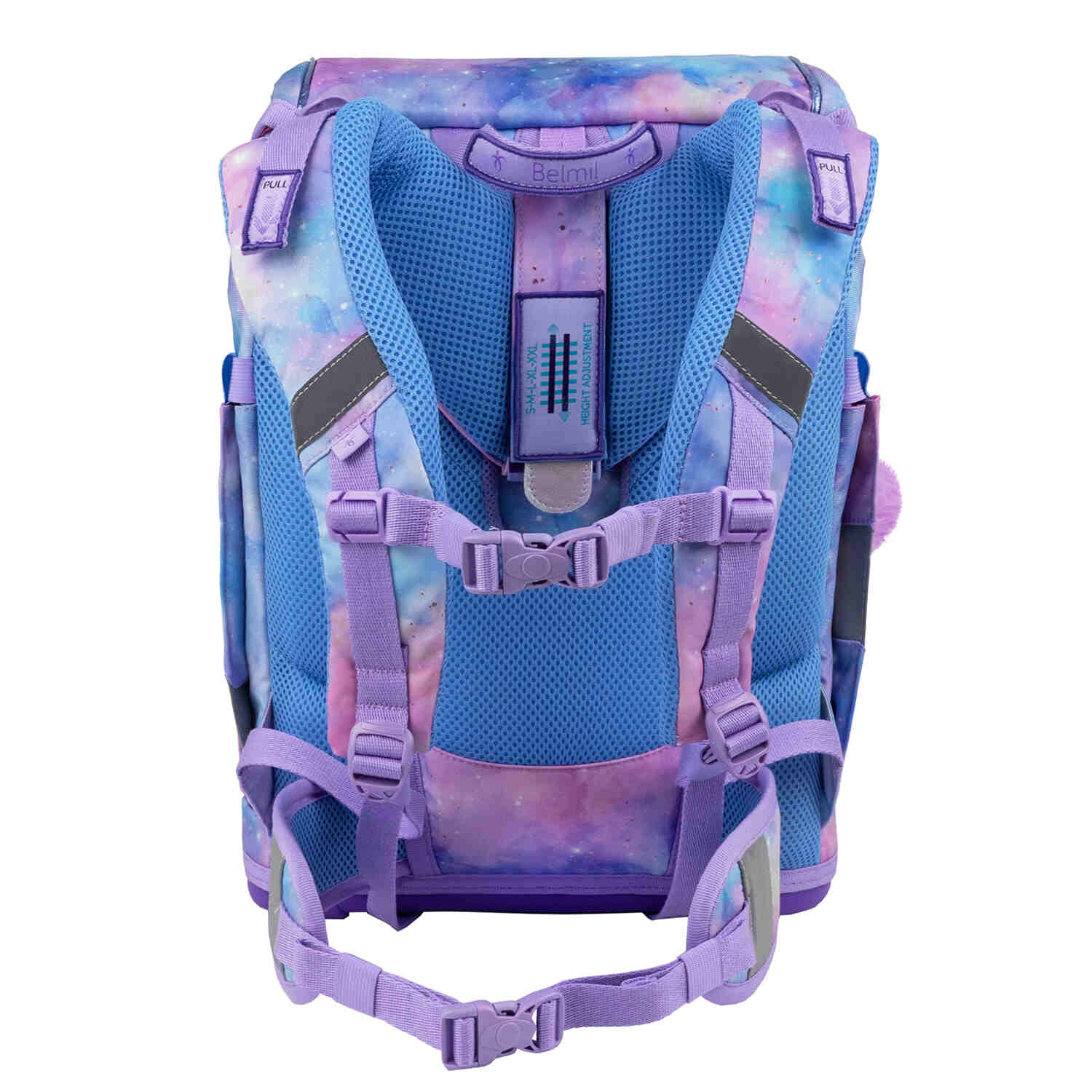 Premium Belmil School Bag Set for Girls – Smarty Plus Moonlight schoolbag set 6 pcs with removable straps and stylish patterns.