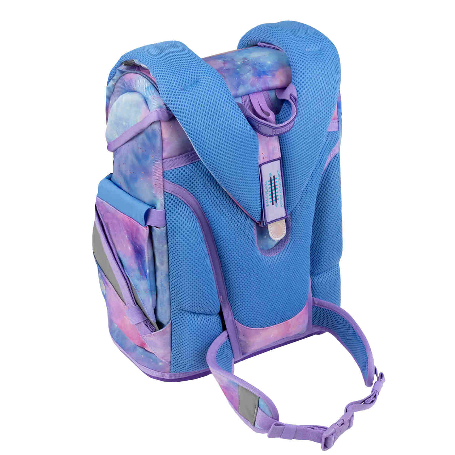 Detailed look at the pencil case included in the Premium Belmil School Bag Set for Girls – Smarty Plus Moonlight schoolbag set 6 pcs filled with STABILO.