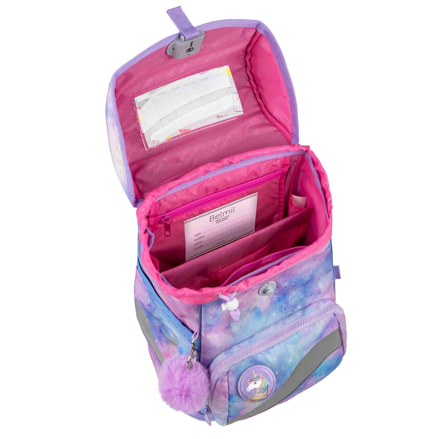Eco-friendly design elements of the Premium Belmil School Bag Set for Girls – Smarty Plus Moonlight schoolbag set 6 pcs made in Europe.