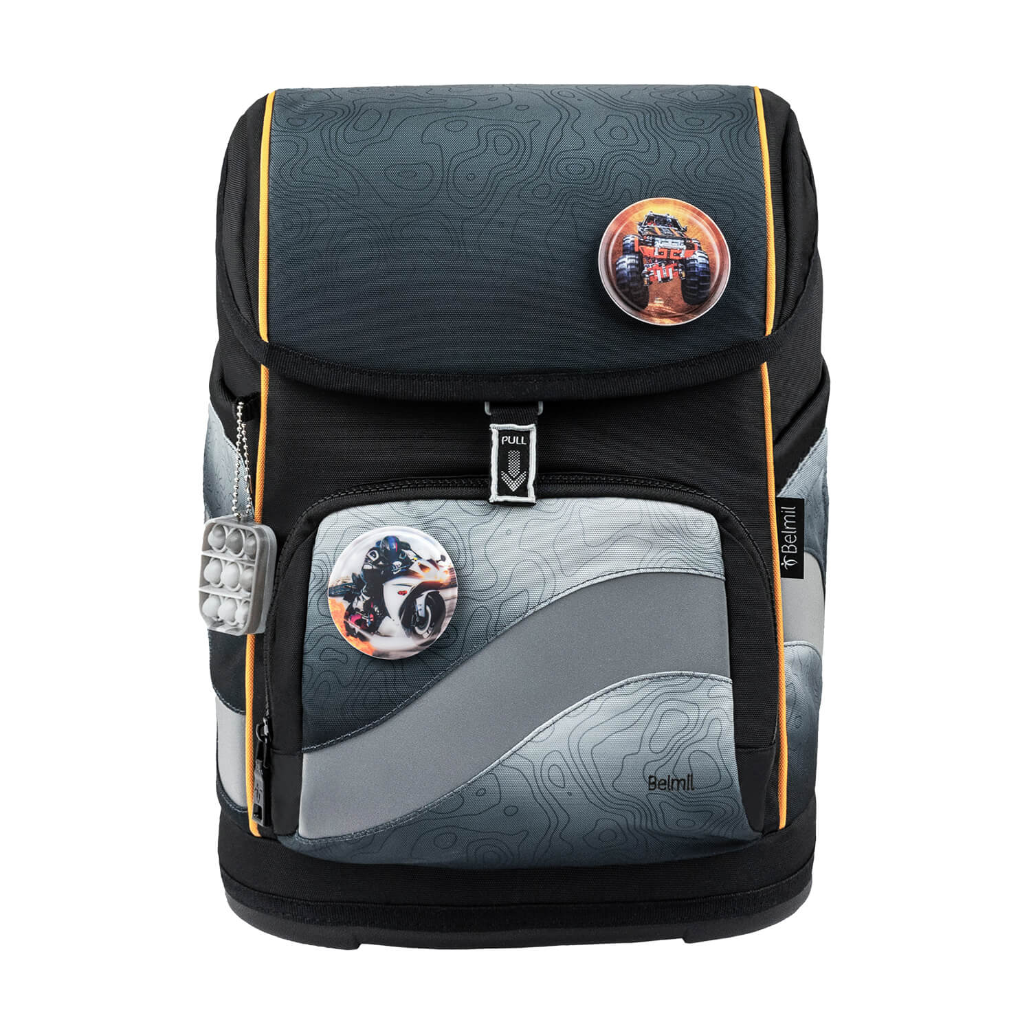 Smarty Plus Black Grey Schulranzen Set 6tlg.