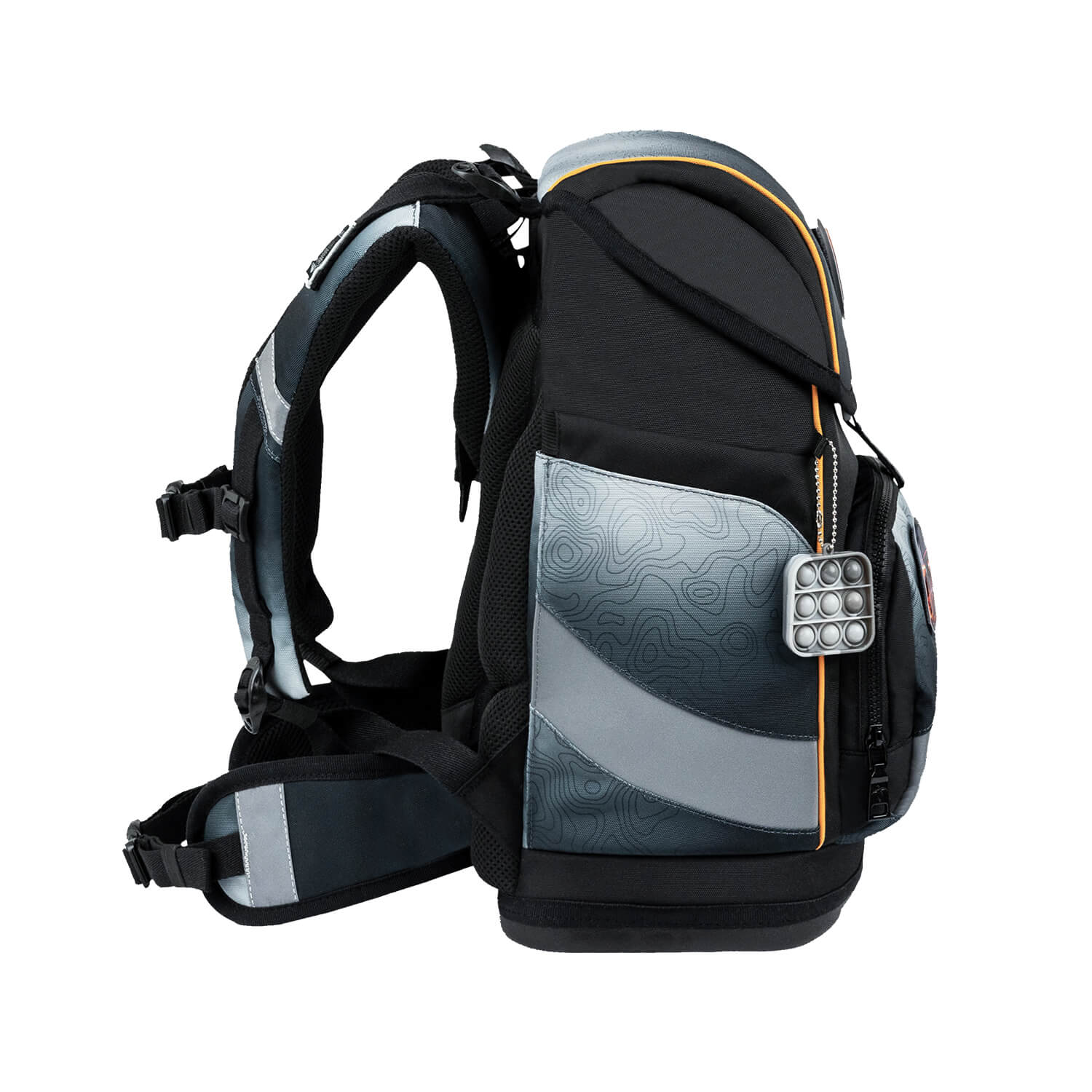 Smarty Plus Black Grey Schulranzen Set 6tlg.