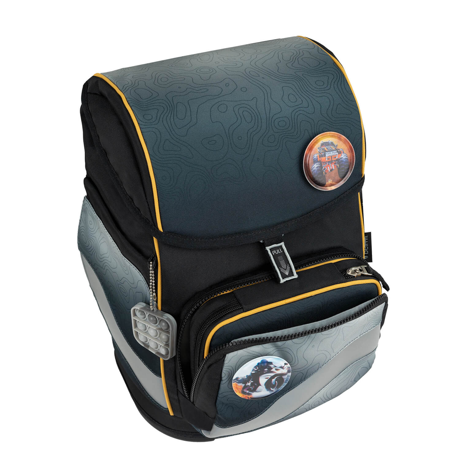 Smarty Plus Black Grey Schulranzen Set 6tlg.