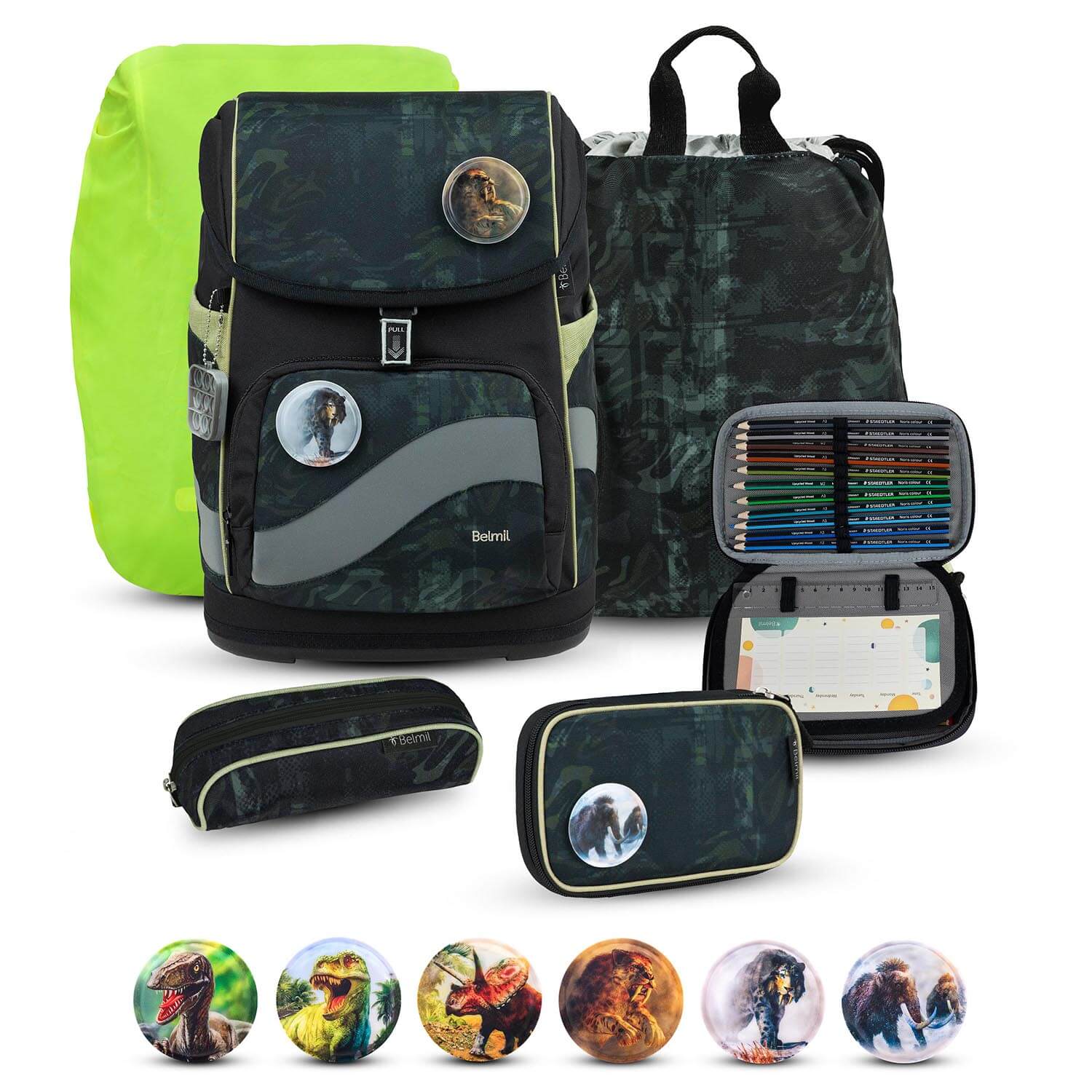Smarty Plus Grey Stone Schulranzen Set 6tlg.