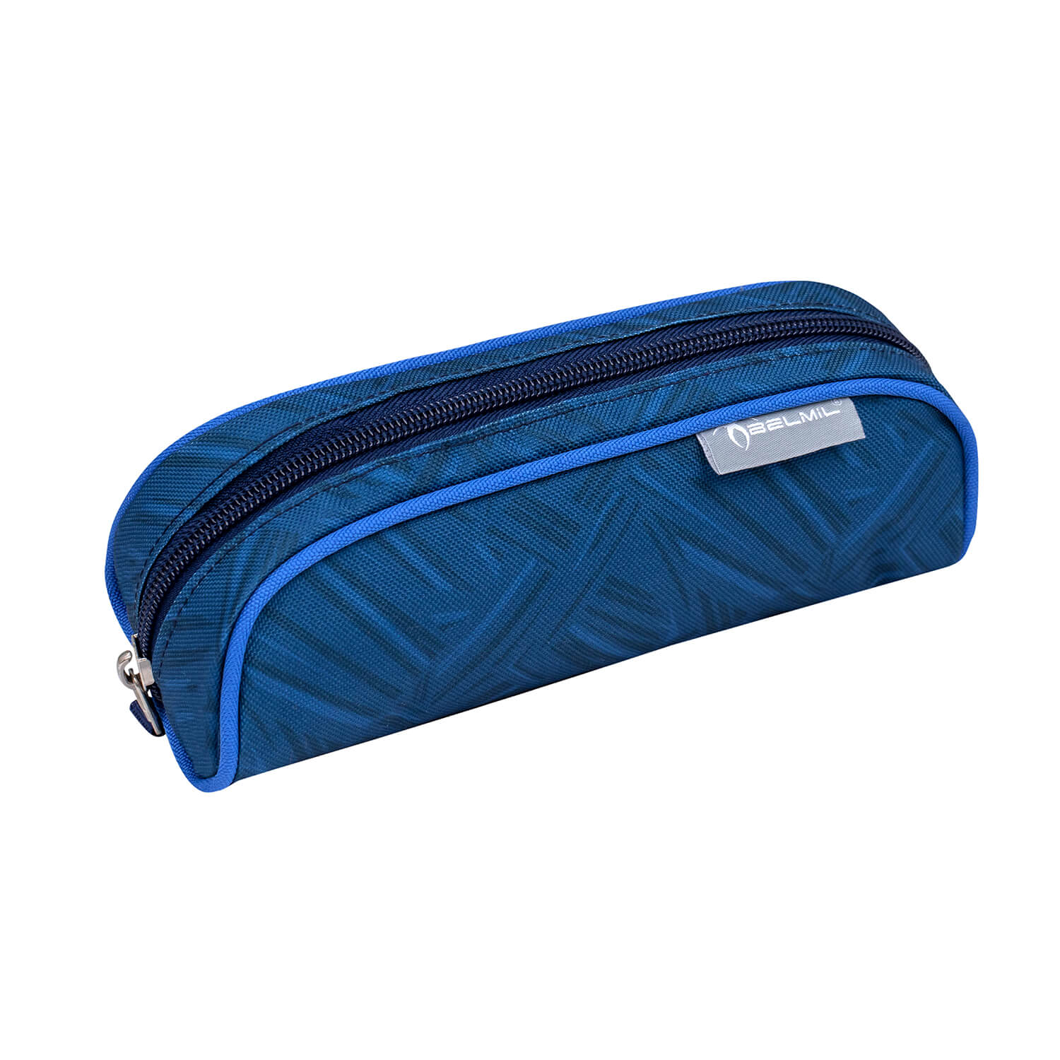 Lightweight construction of the Belmil Smarty Blue Motion Ergonomic School Bag Set – 5-Piece Set with 9 Interchangeable Patches and Hip Belt, designed for daily use.