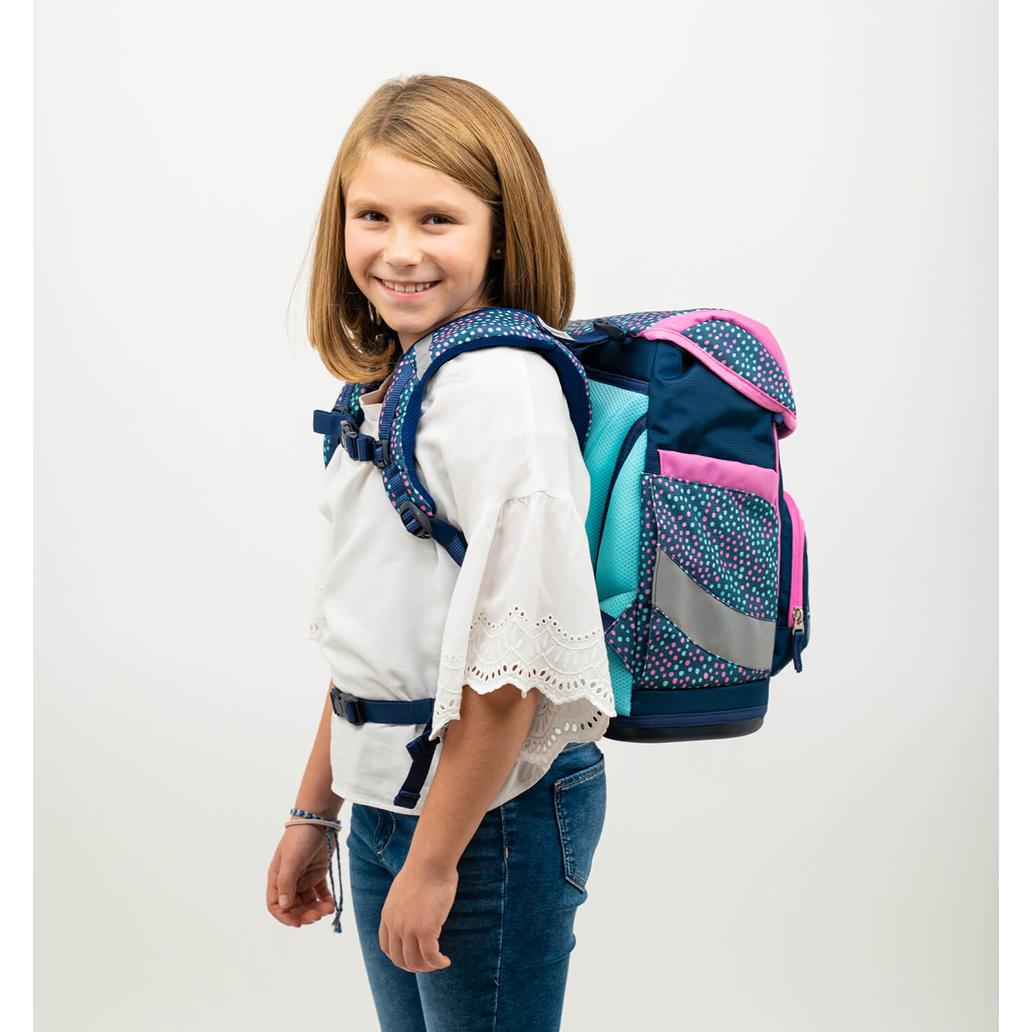 Smarty Amazing Polka Dot 2 Schulranzen Set 6 tlg.