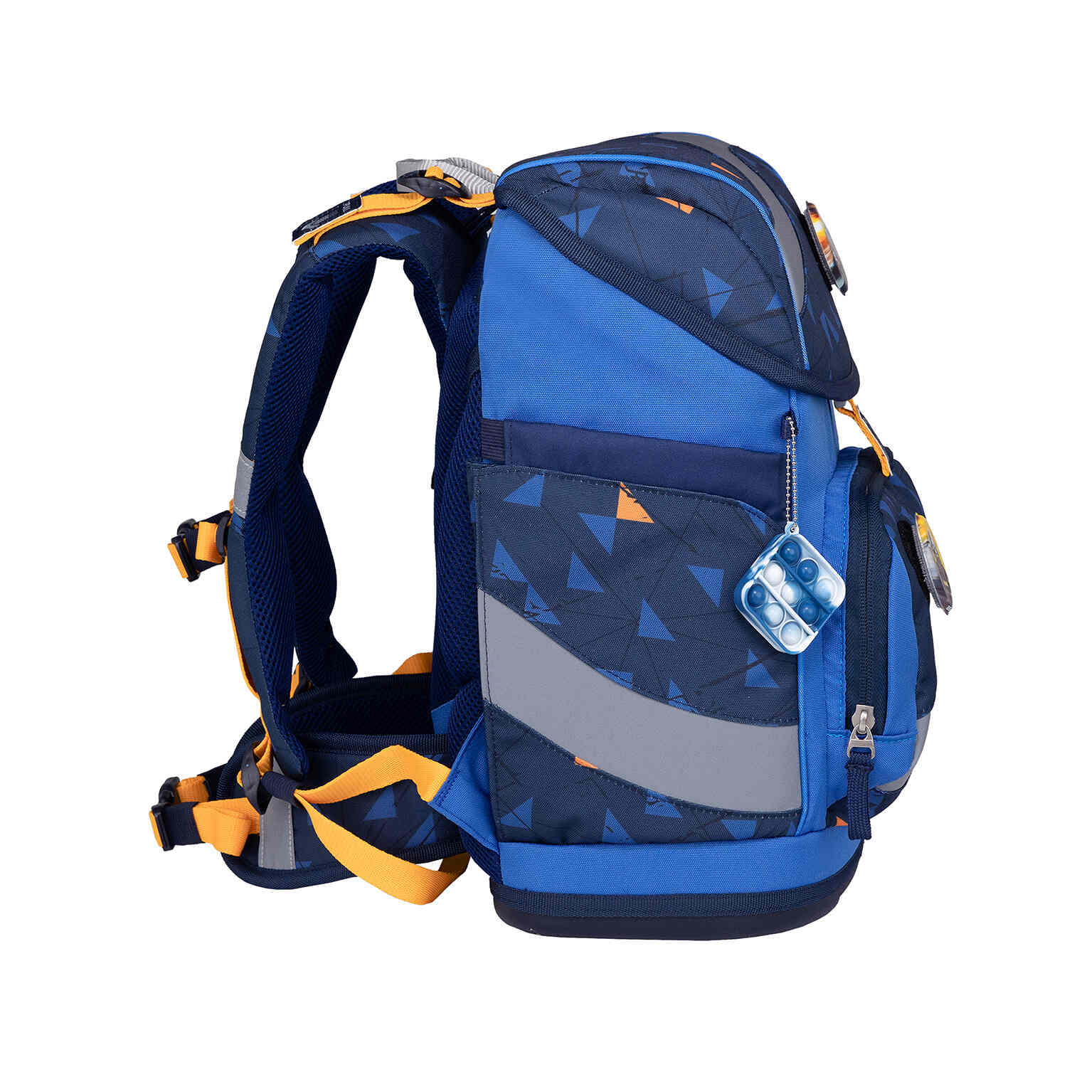 Empty pencil case included in the Belmil Smarty Energy3 Ergonomic School Bag Set – 5-Piece Set with 9 Interchangeable Patches and Hip Belt.