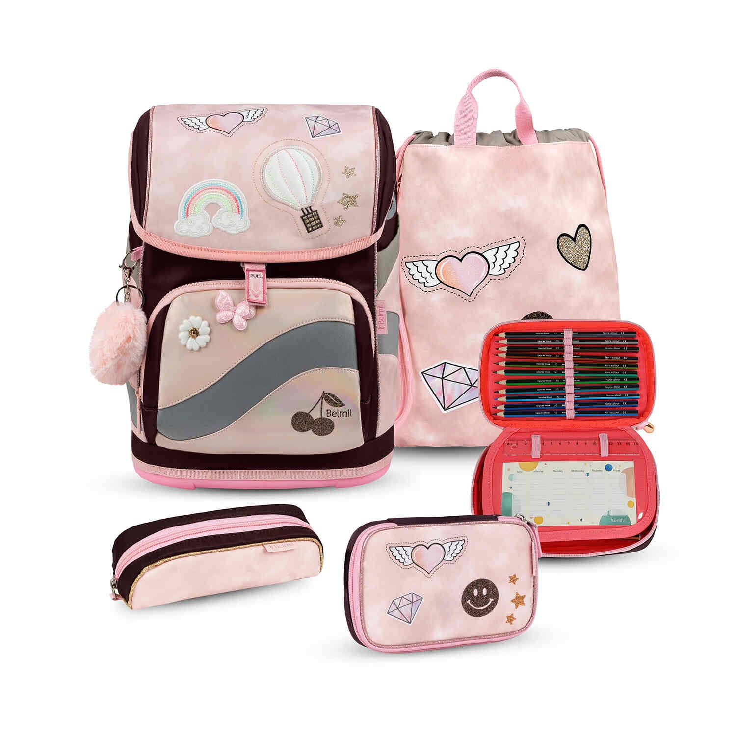 Smarty Plus Mint Schulranzen Set 5tlg.