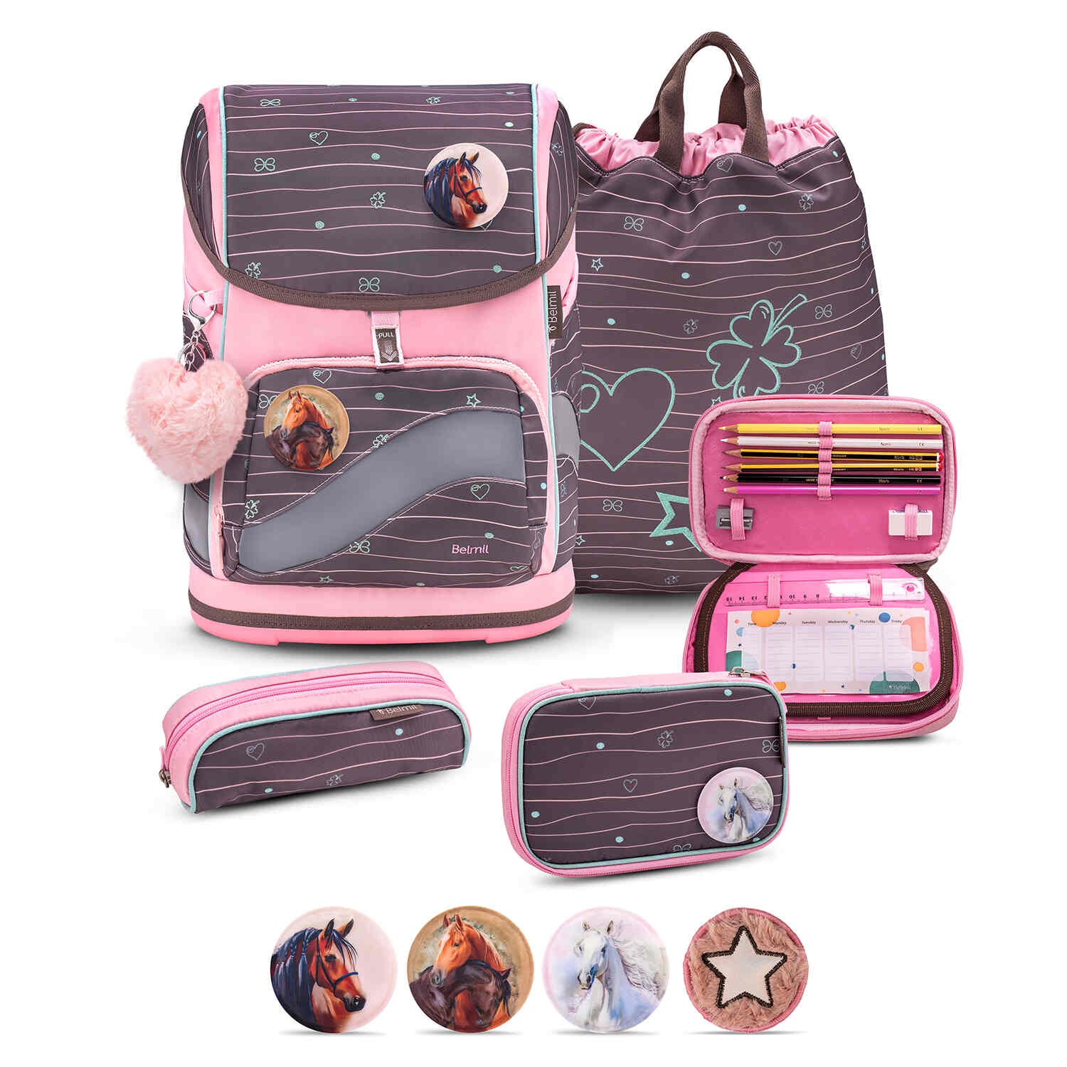 Smarty Plus Mint Schulranzen Set 5tlg.