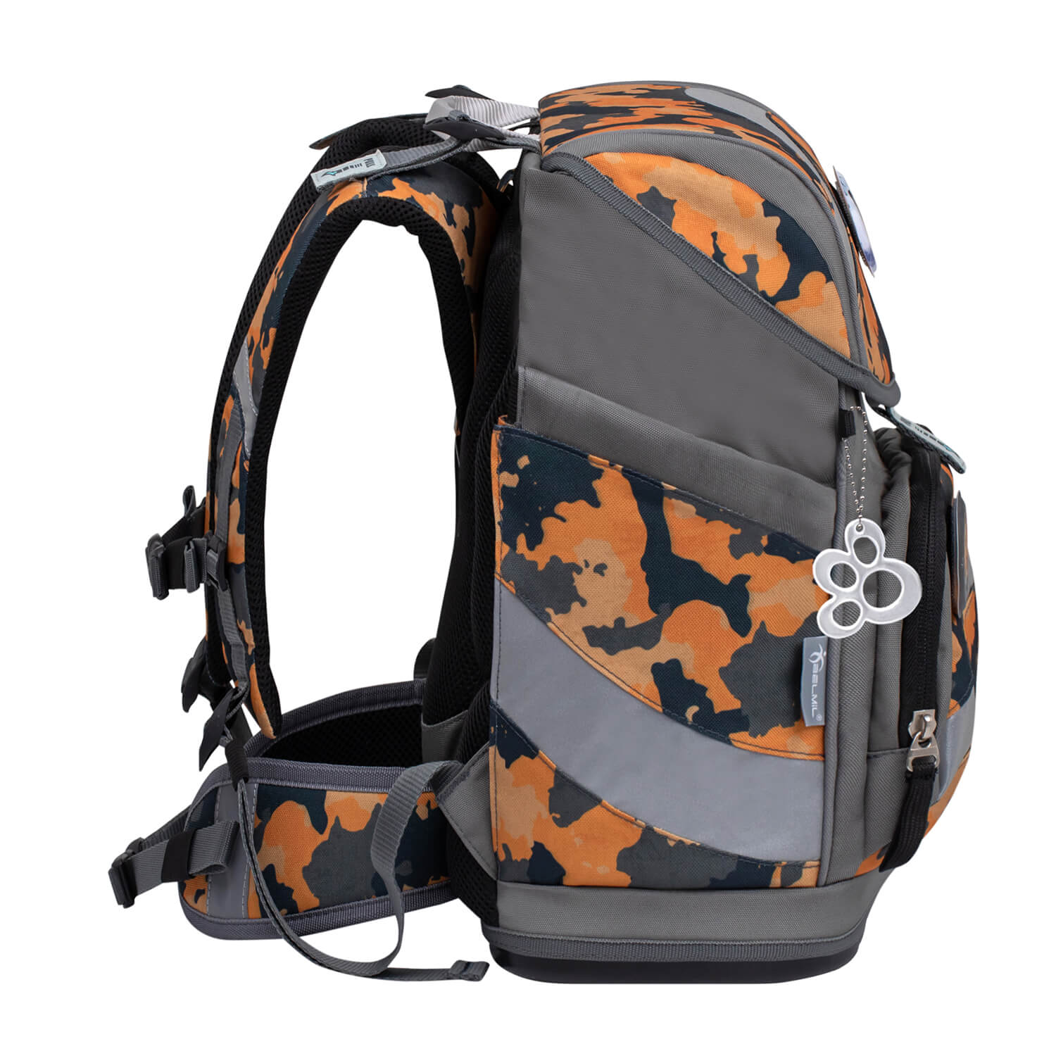 Smarty Orange Camouflage schoolbag set 5 pcs
