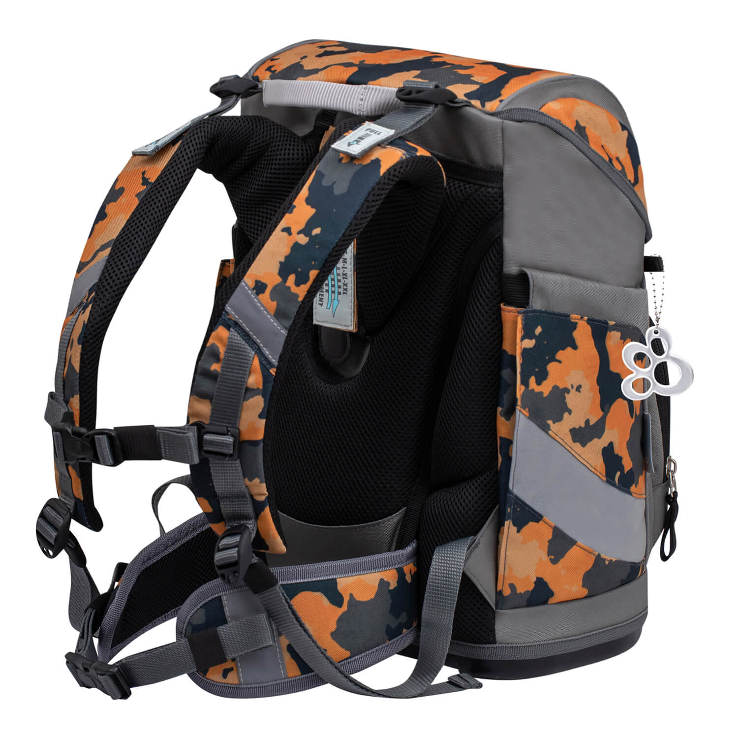 Smarty Orange Camouflage schoolbag set 5 pcs