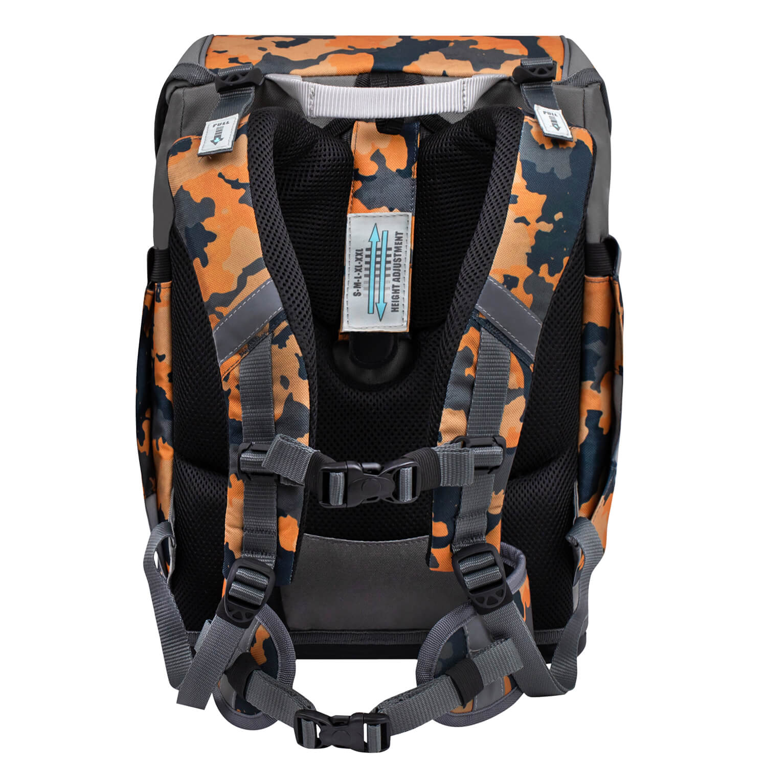 Smarty Orange Camouflage Schulranzen Set 6 tlg.