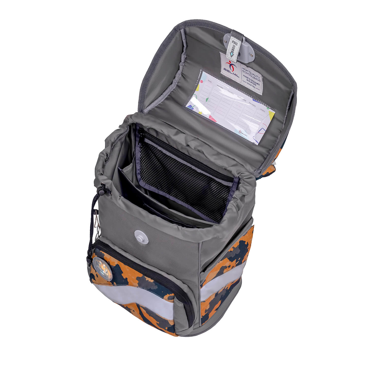 Smarty Orange Camouflage schoolbag set 5 pcs