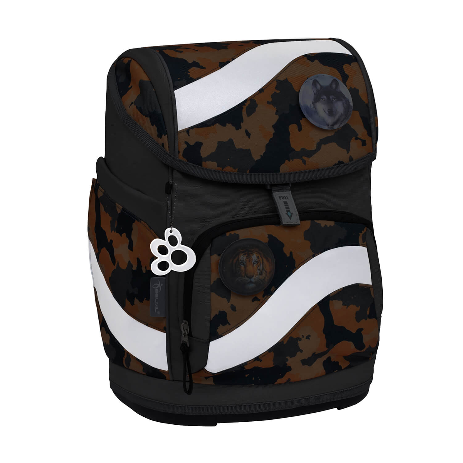 Smarty Orange Camouflage schoolbag set 5 pcs