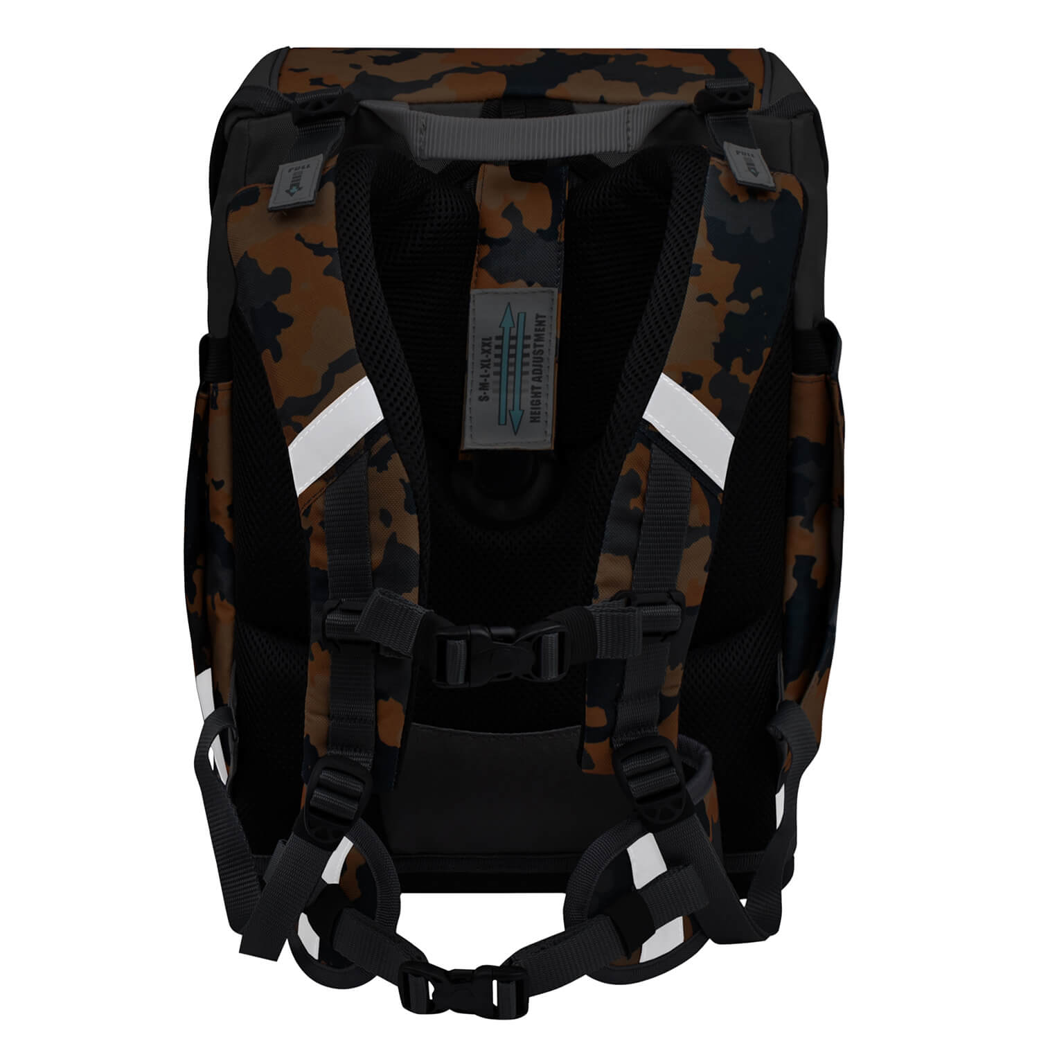 Smarty Orange Camouflage Schulranzen Set 6 tlg.