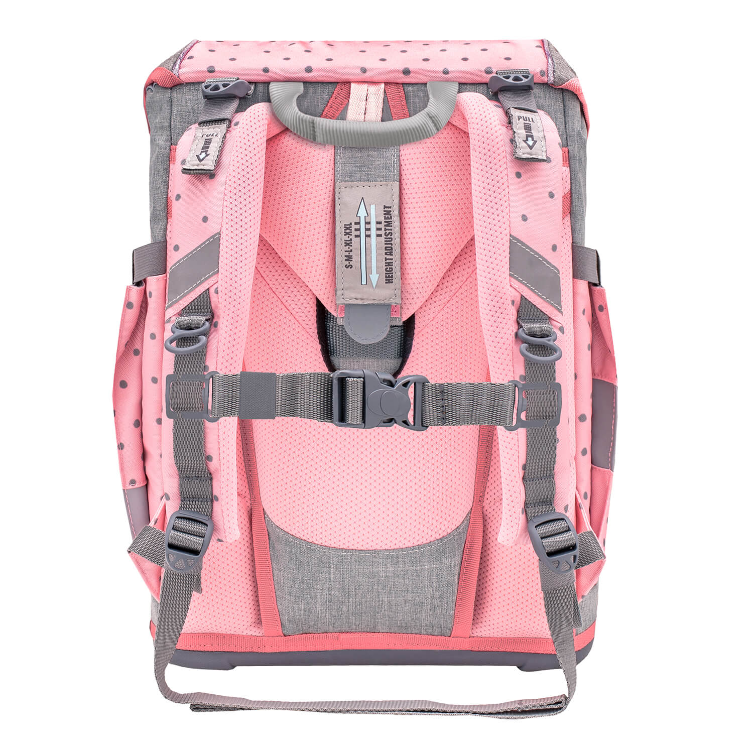 Smarty Pink Dots 2 Schulranzen Set 5 tlg.