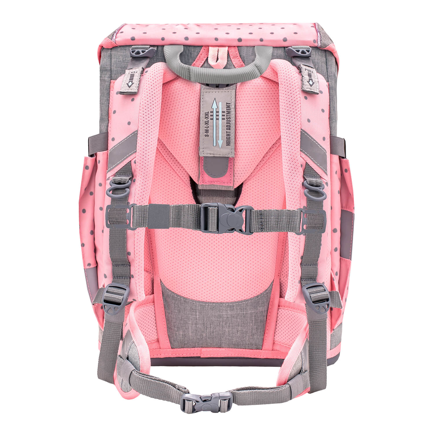 Smarty Pink Dots 2 Schulranzen Set 5 tlg.