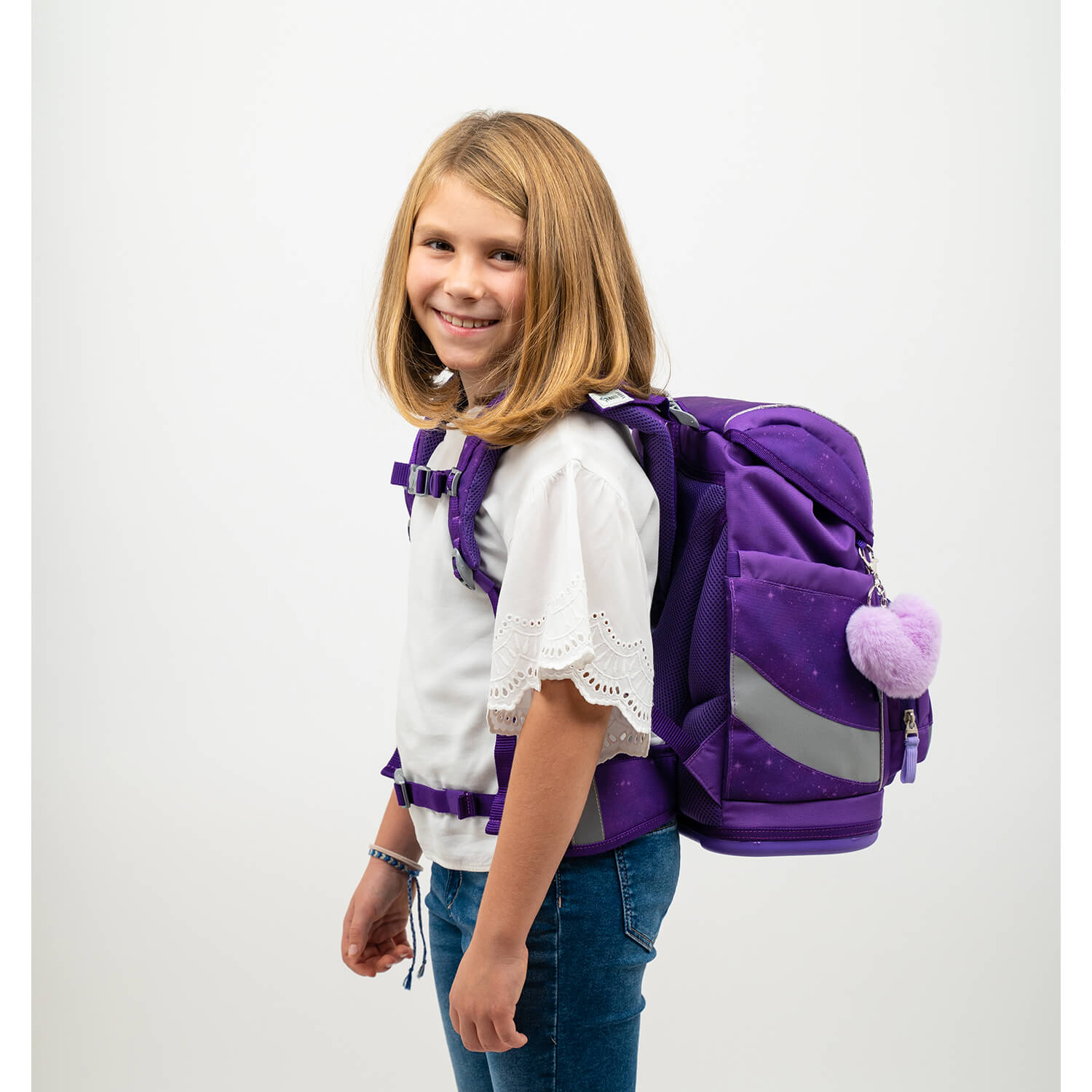 Smarty Purple Sky schoolbag set 5 pcs