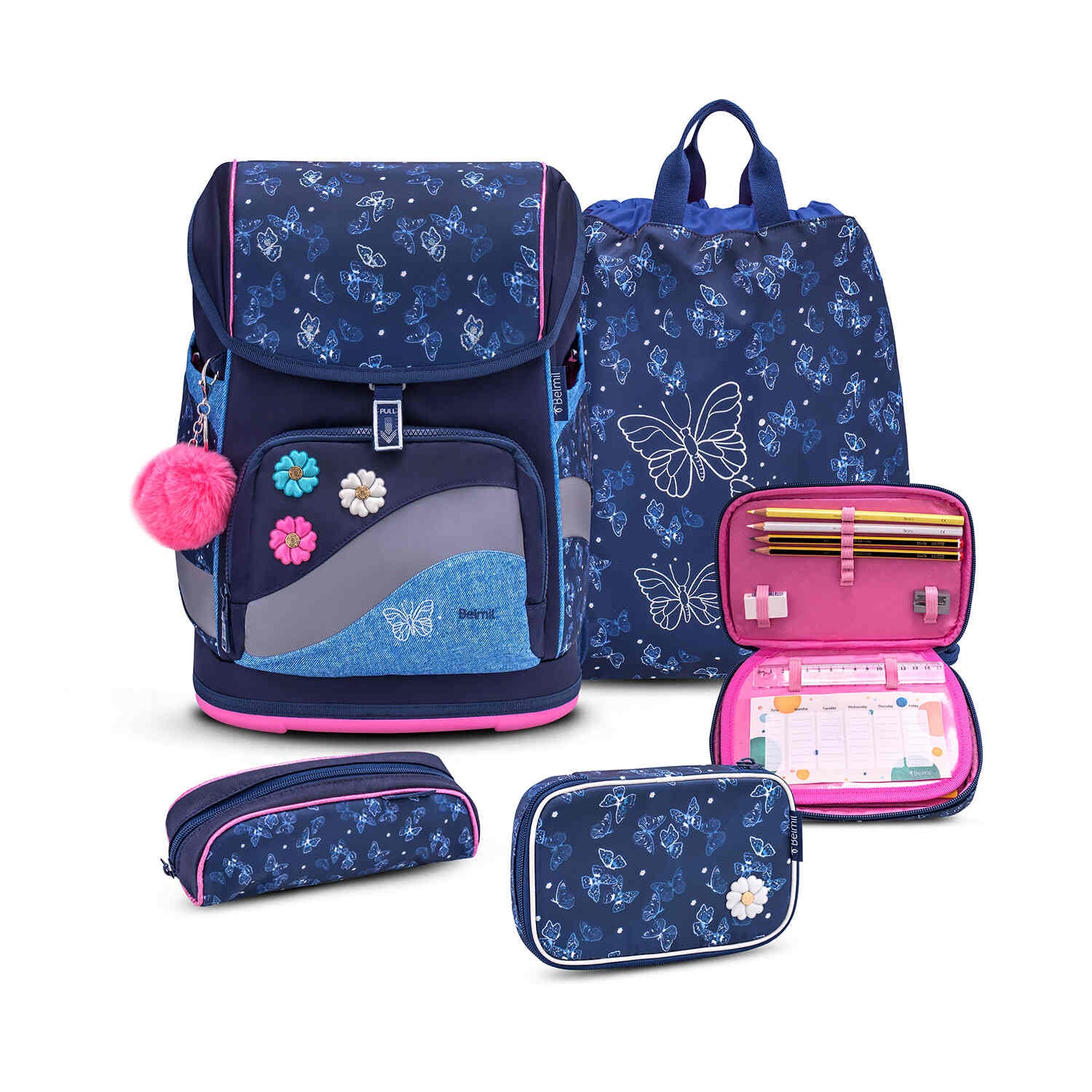 Smarty Plus Sapphire Schulranzen Set 5tlg.