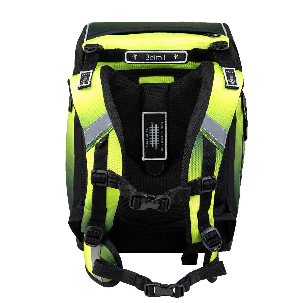 Premium Comfy Plus Black Green Schoolbag set 5pcs.