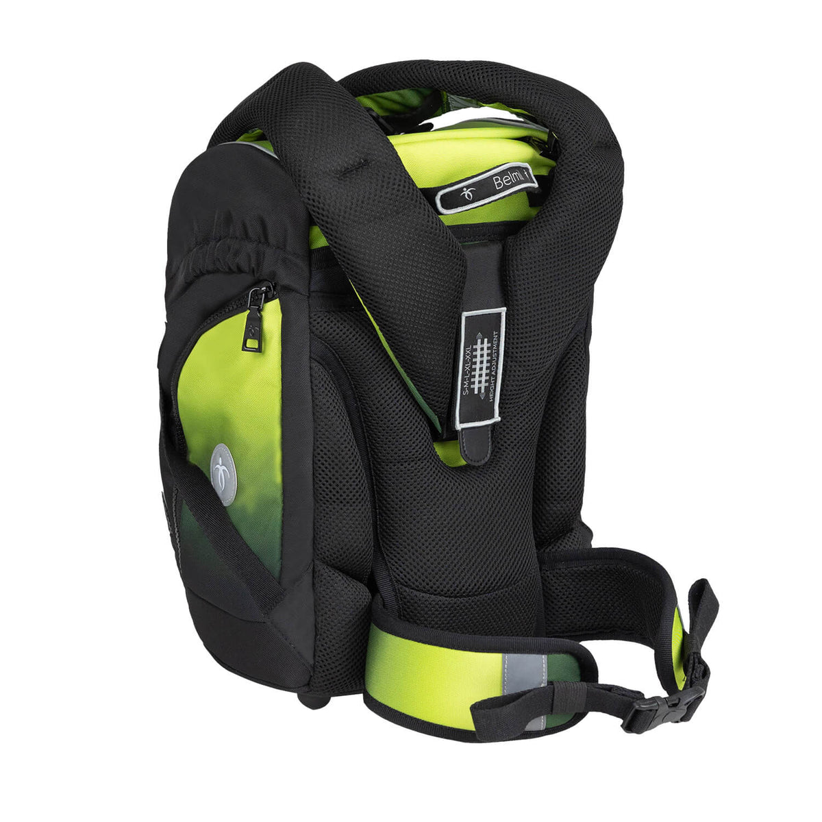 Premium Comfy Plus Black Green Schoolbag set 5pcs.