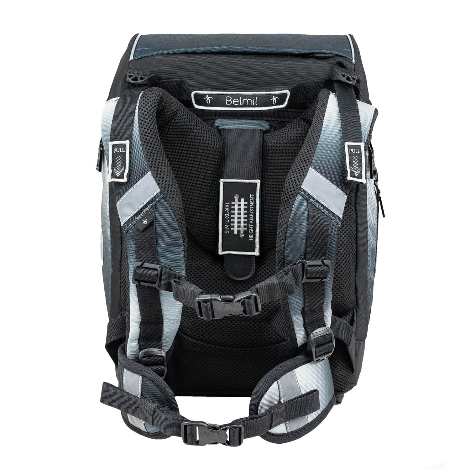 Premium Comfy Plus Black Grey Schulranzen Set 6tlg.