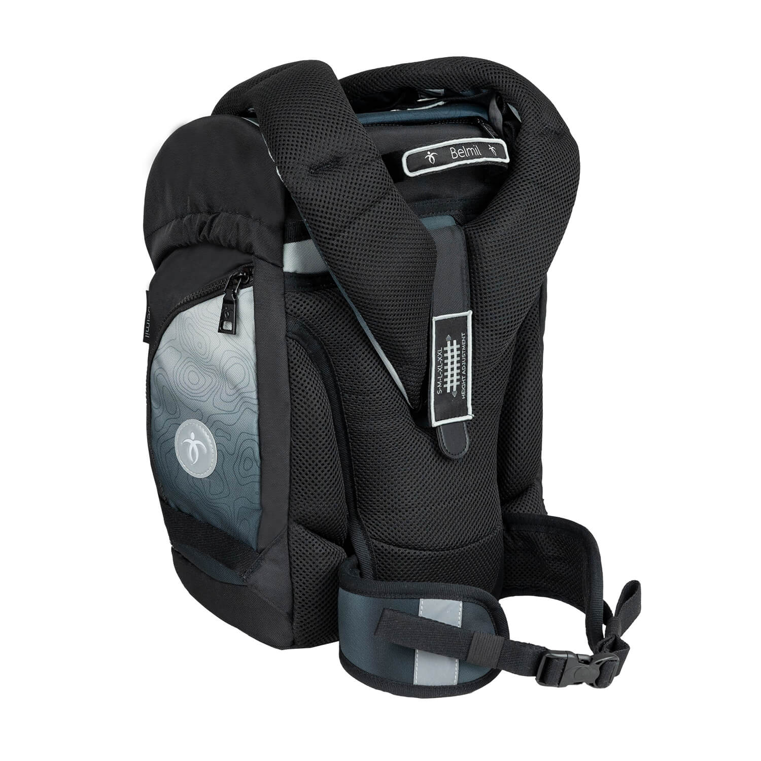 Premium Comfy Plus Black Grey Schoolbag set 5pcs.