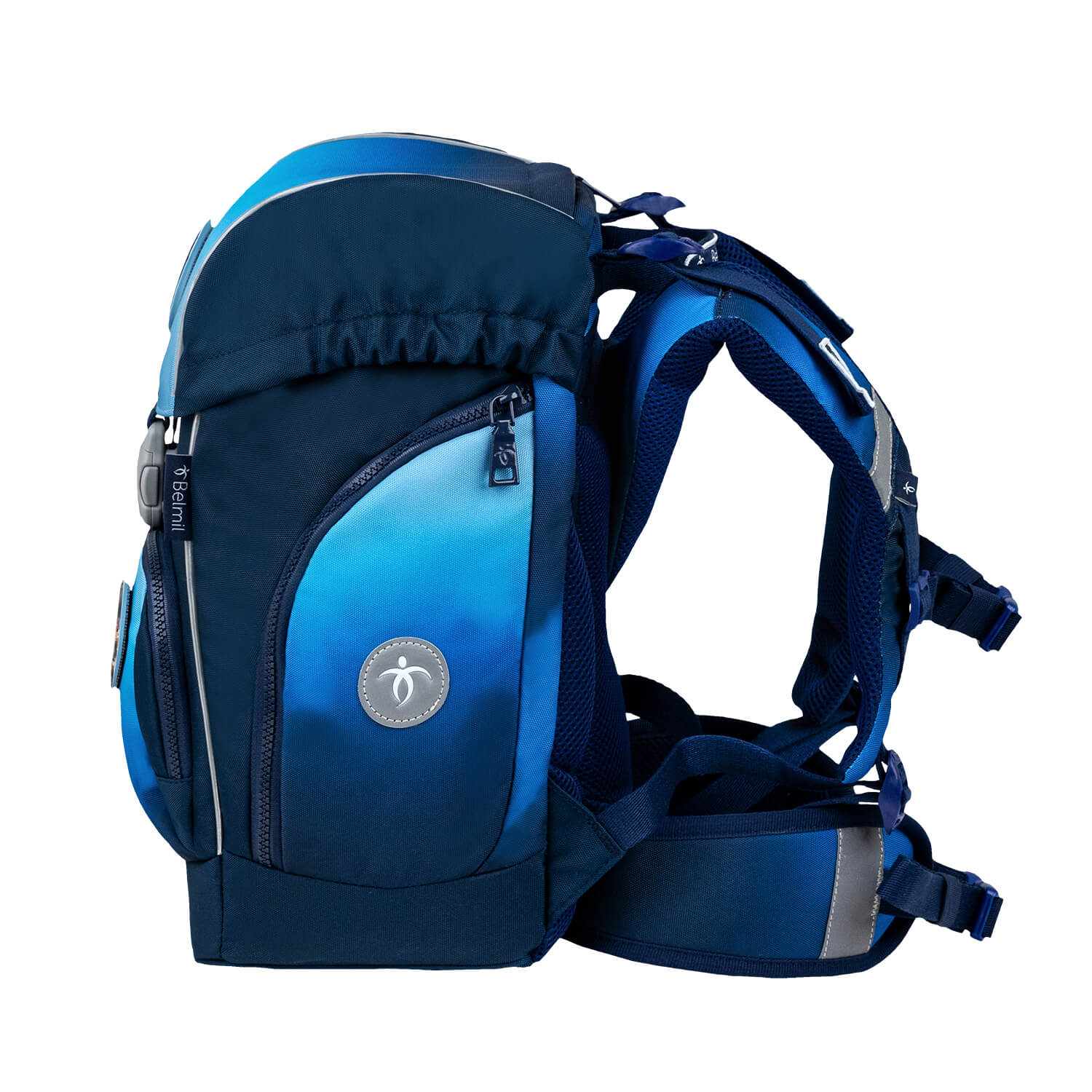 Premium Comfy Plus Blue Navy Schulranzen Set 5tlg.