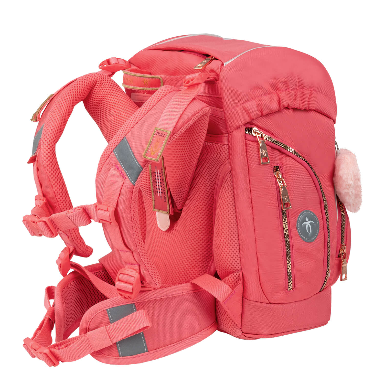 Premium Comfy Plus Rose Quartz Schulranzen Set 5tlg.