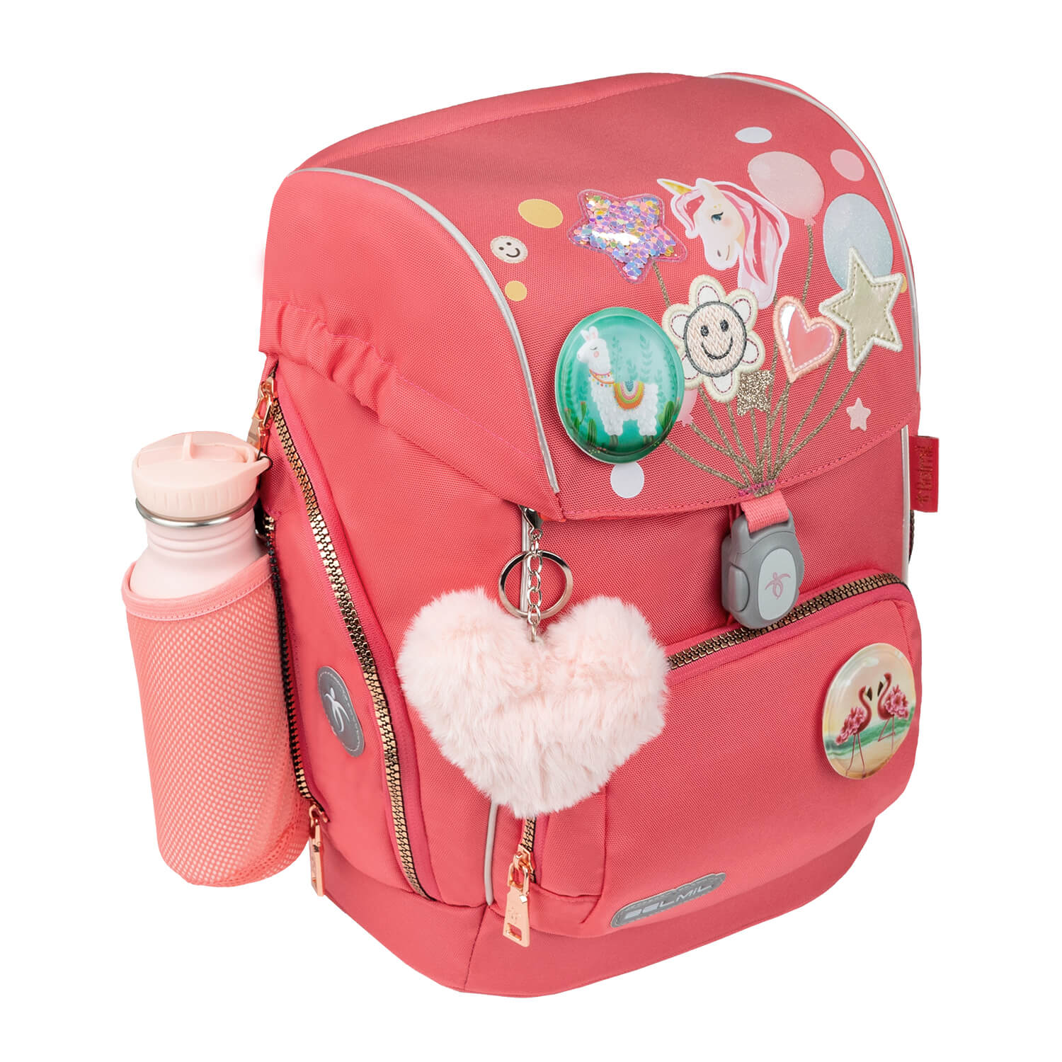 Premium Comfy Plus Rose Quartz Schulranzen Set 5tlg.