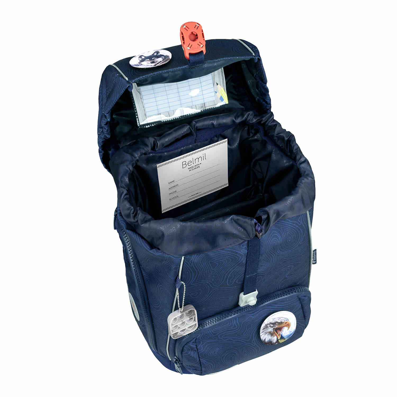 Premium Comfy Plus Topographic Schoolbag set 5pcs.