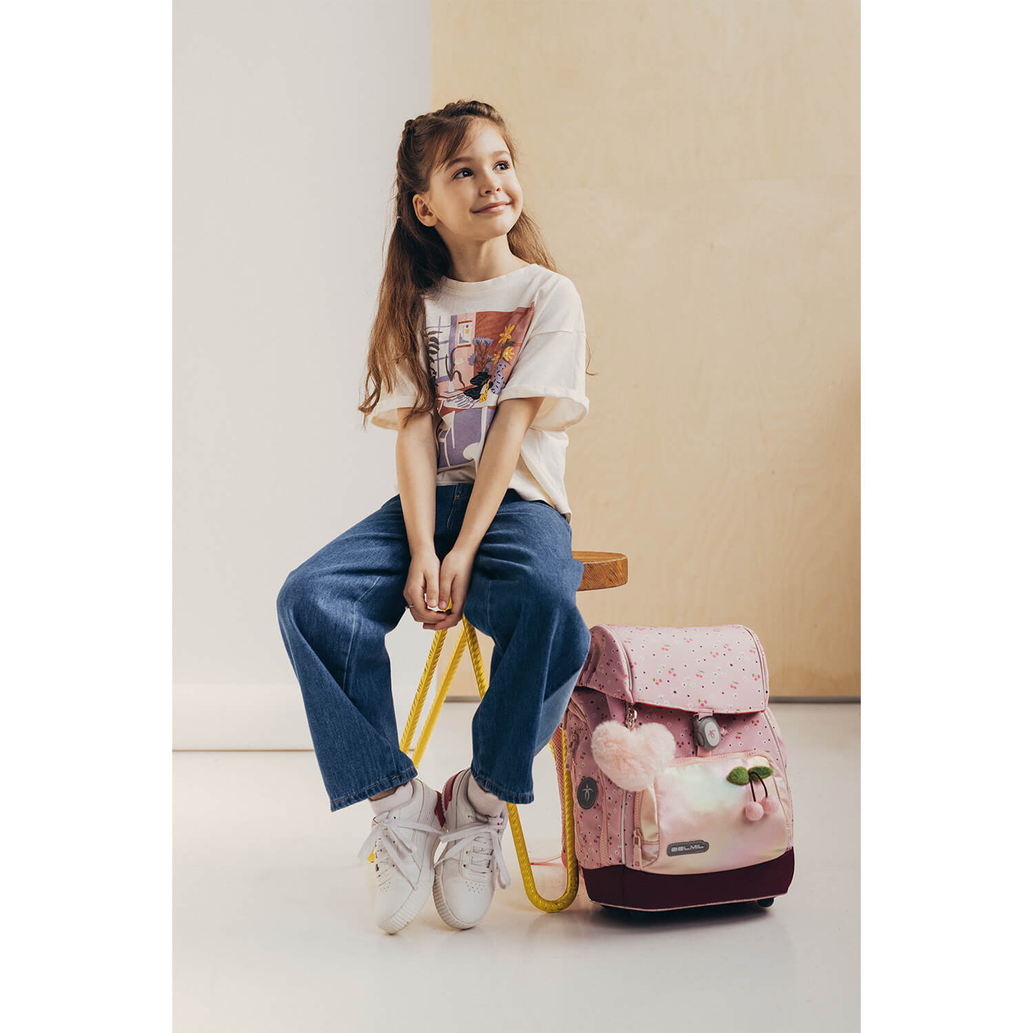 Premium Comfy Plus Cherry Blossom Schoolbag