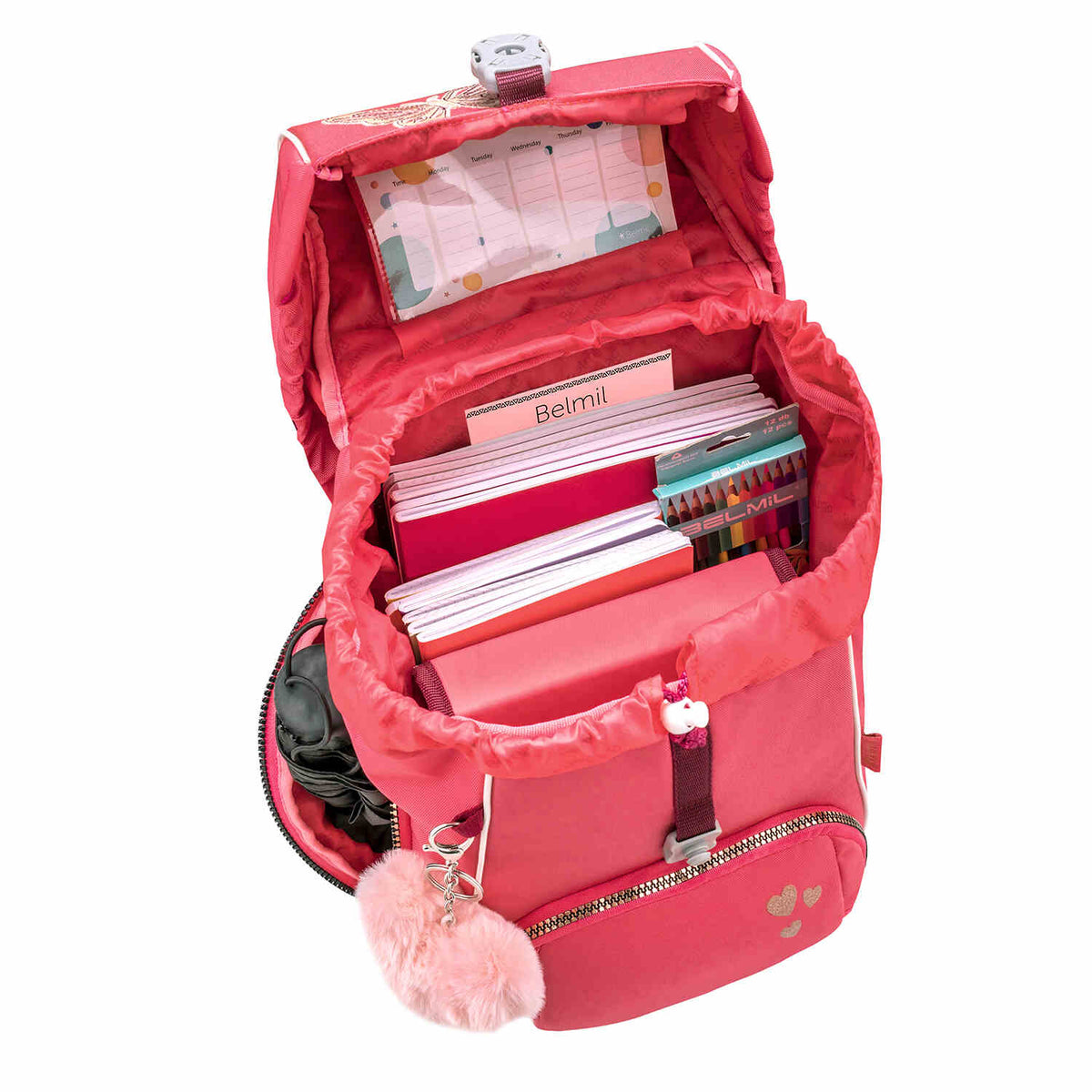 Premium Comfy Plus Coral Schoolbag set 5pcs.