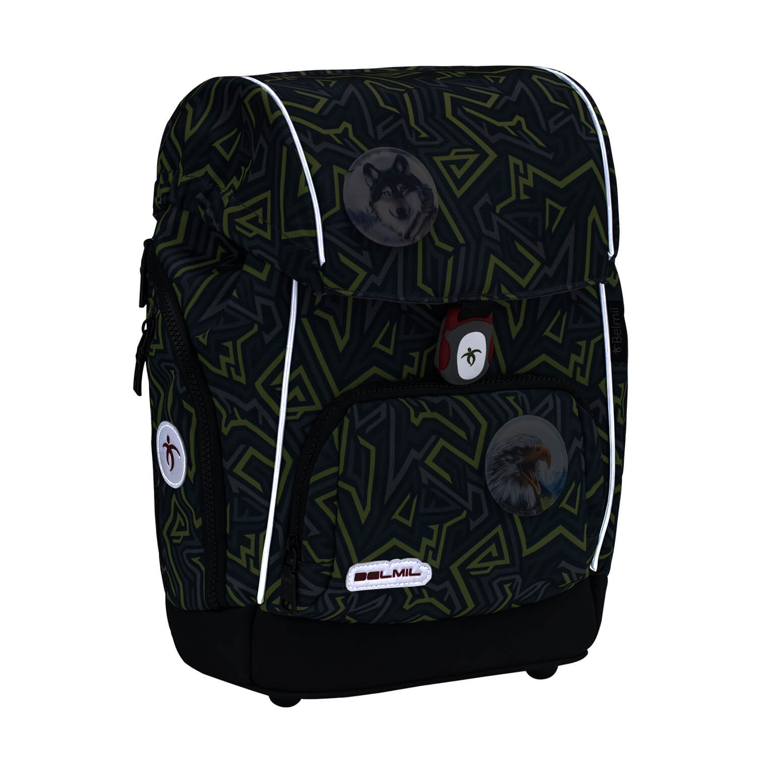 Premium Comfy Plus Iguana Schulranzen Set 6tlg.