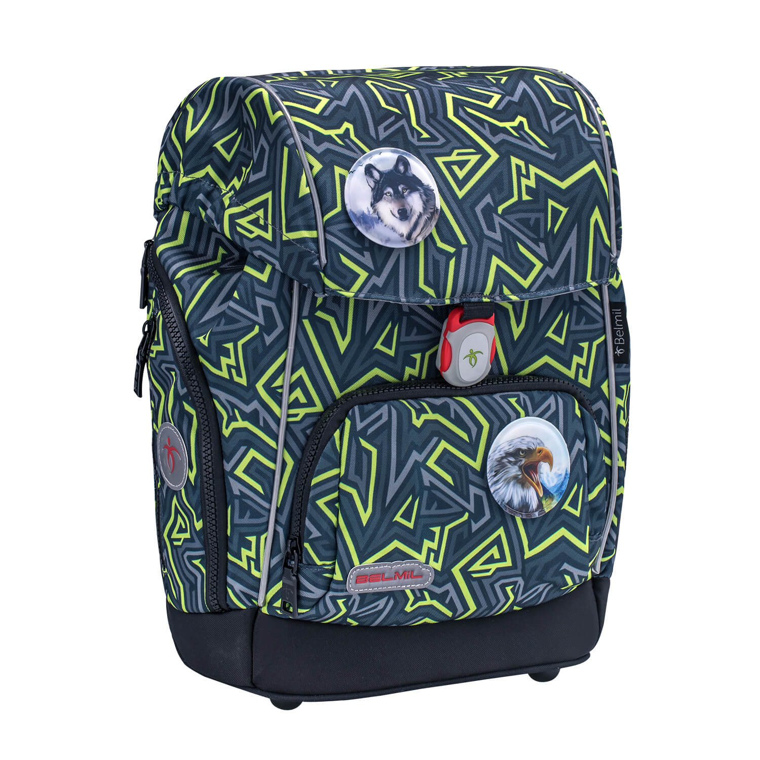 Premium Comfy Plus Iguana Schulranzen Set 6tlg.