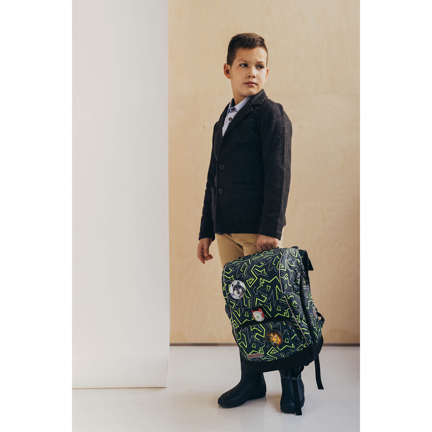 Premium Comfy Plus Iguana Schulranzen Set 6tlg.