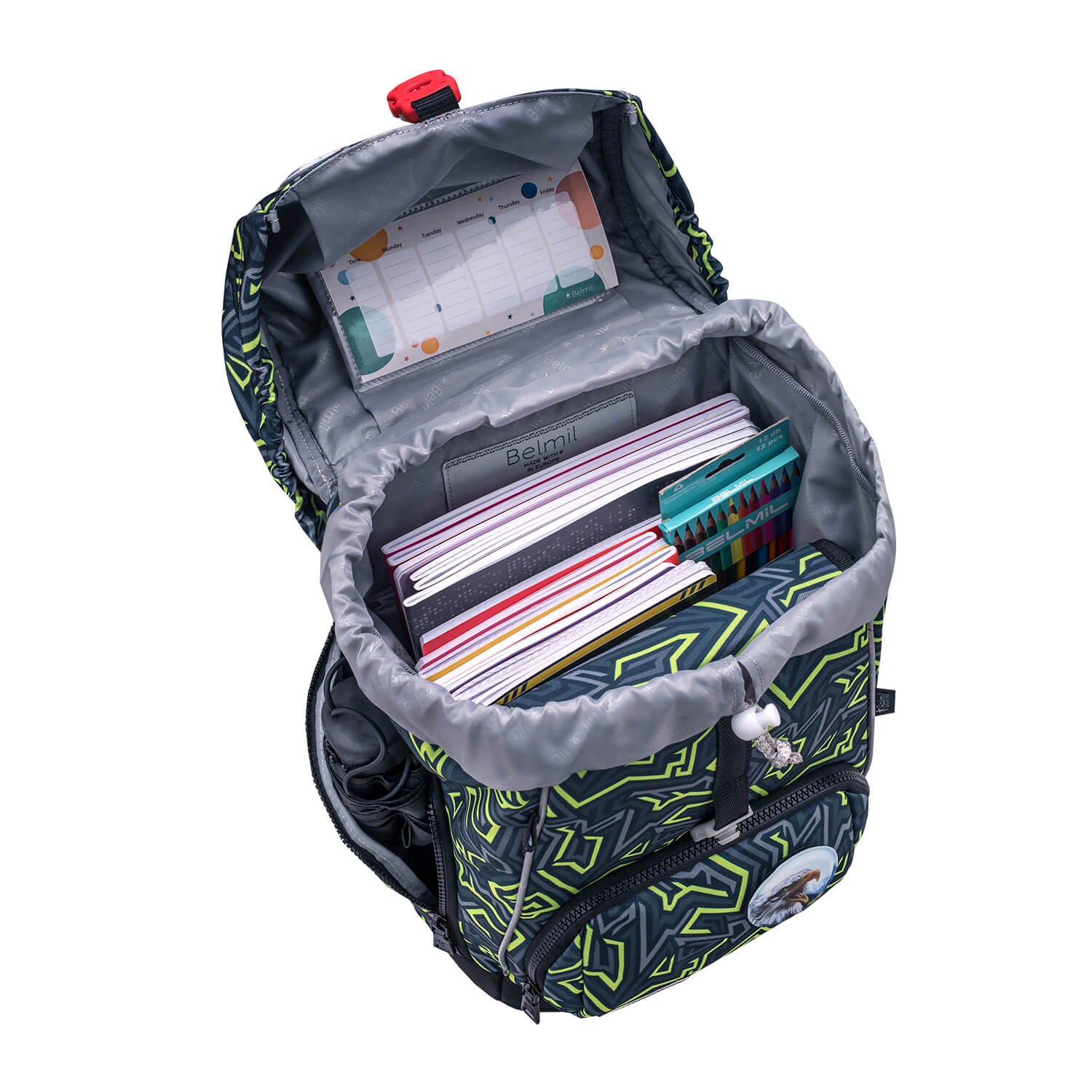 Premium Comfy Plus Iguana Schulranzen Set 6tlg.