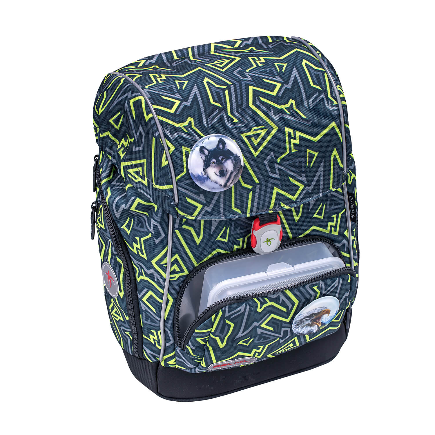 Premium Comfy Plus Iguana Schulranzen Set 6tlg.