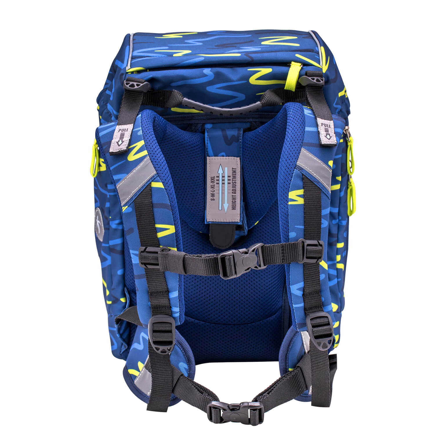 Comfy Sketch Lime Green schoolbag