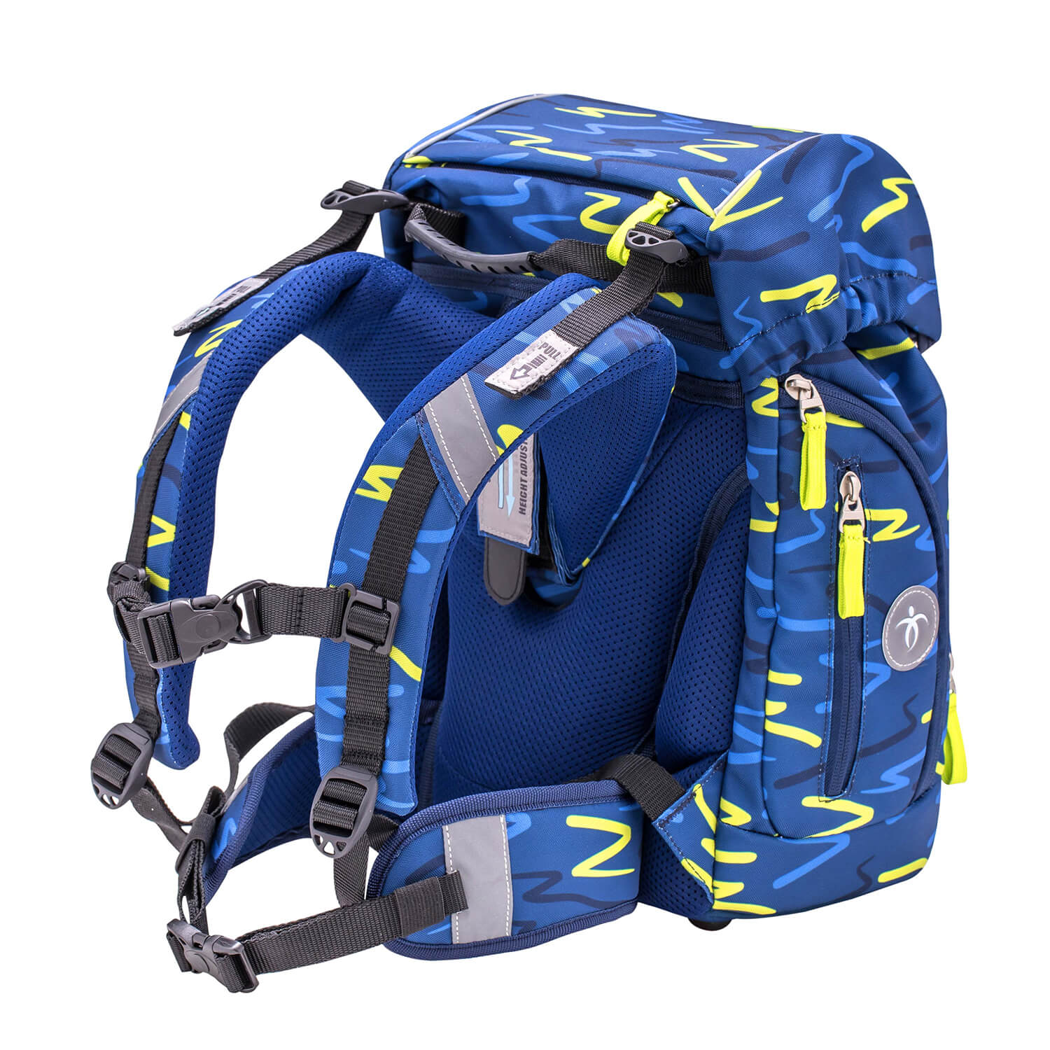 Comfy Sketch Lime Green schoolbag
