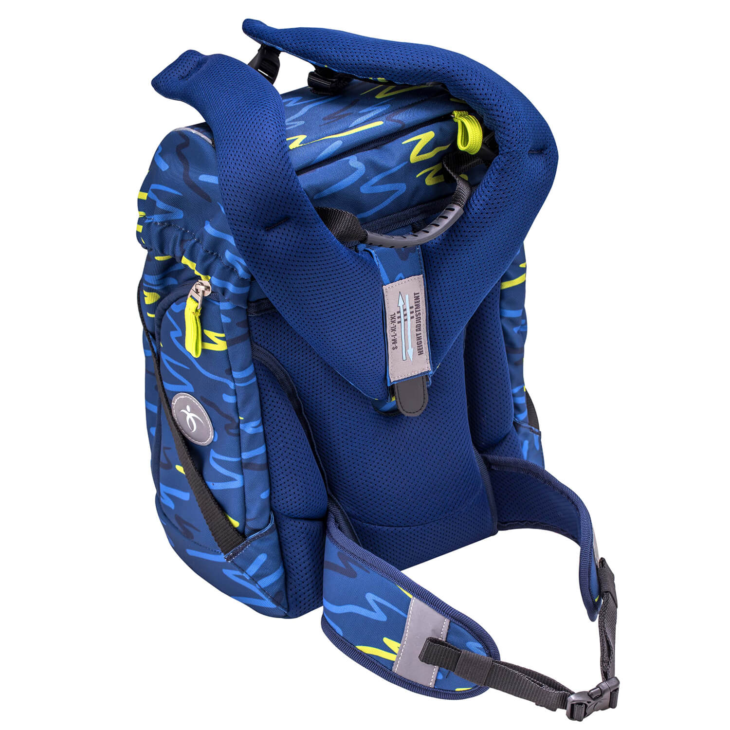 Comfy Sketch Lime Green schoolbag