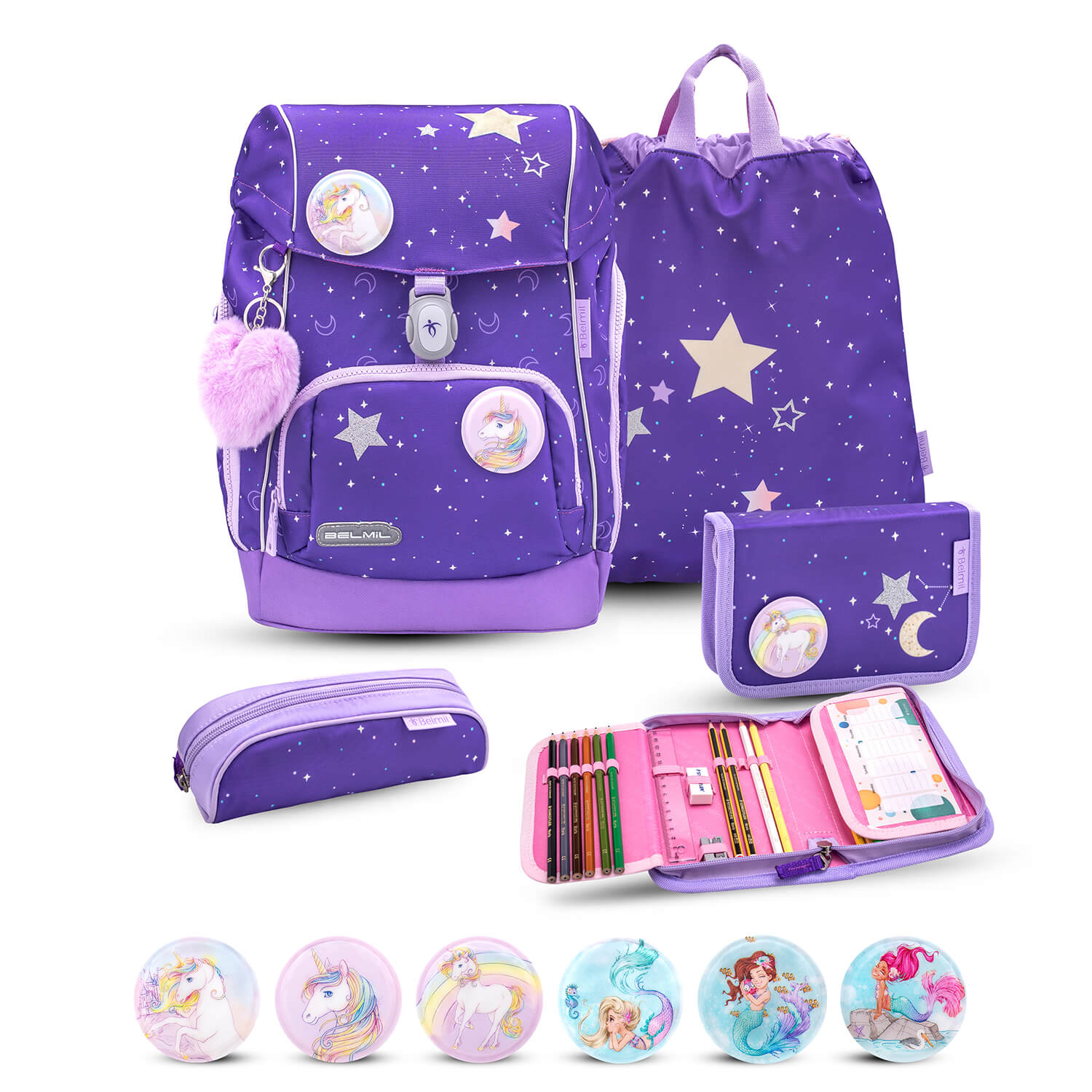 Premium Comfy Plus Dahlia Schulranzen Set 5tlg.